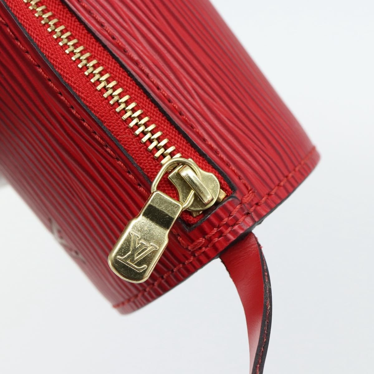 Louis Vuitton Soufflot Pochette Epi Leather Red Leather Clutche & Pouche Bag (Pre-Owned)