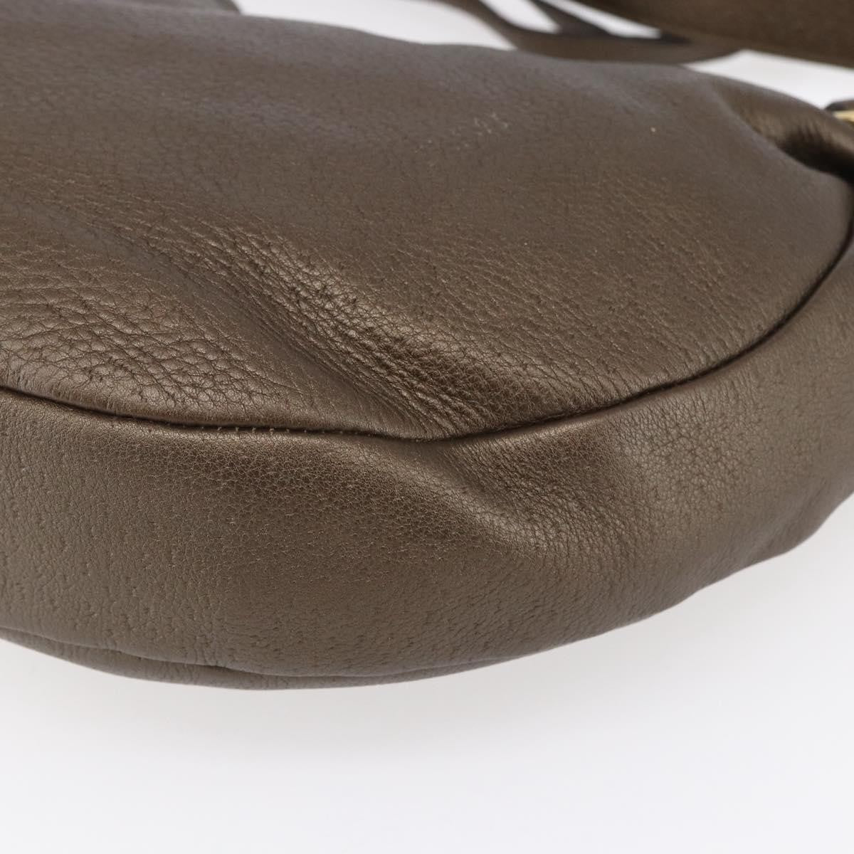 Salvatore Ferragamo Vintage Leather Brown Leather Shoulder Bag Bag (Pre-Owned)