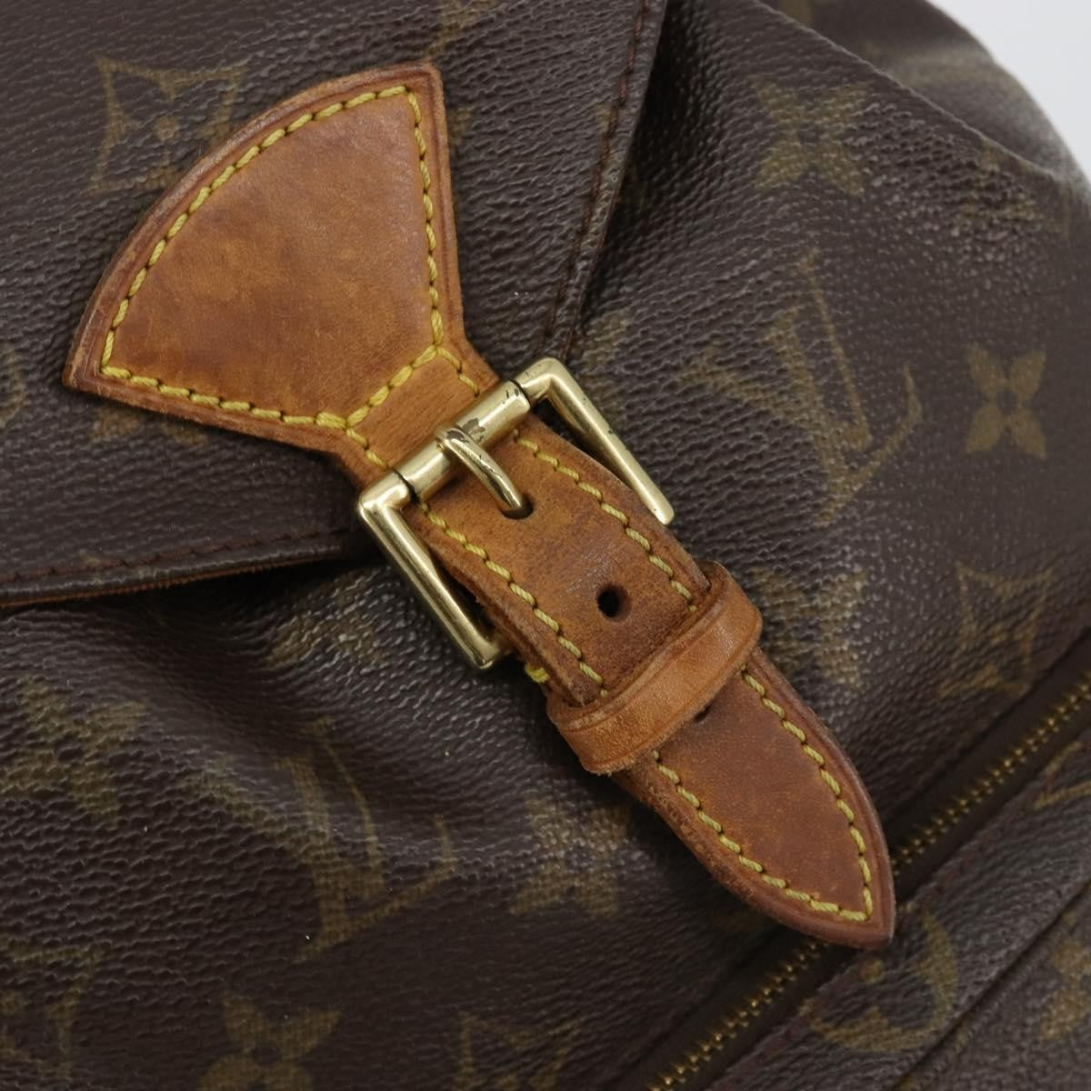 Louis Vuitton Vintage Montsouris Monogram Canvas Brown Canvas Backpack Bag (Pre-Owned)