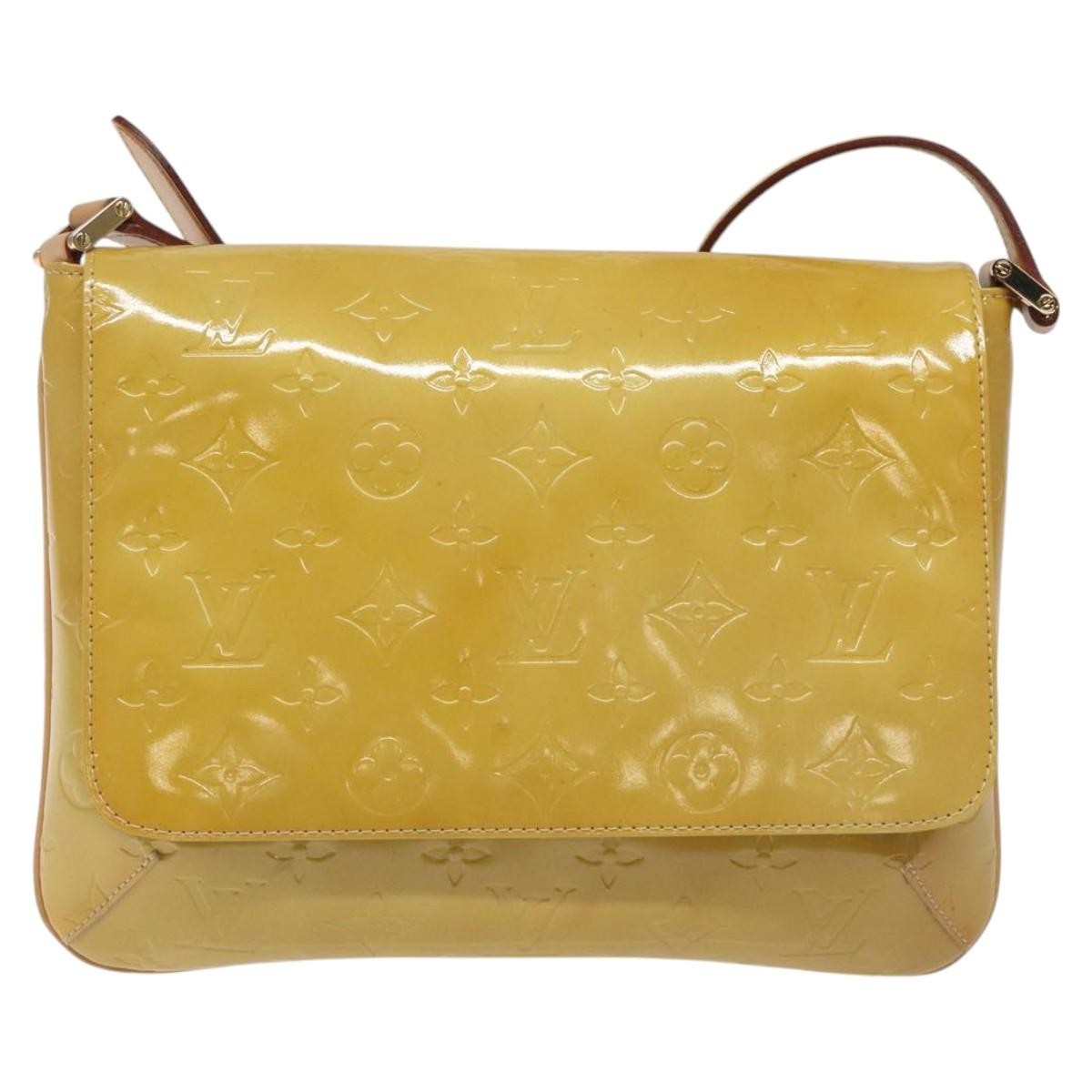 Louis Vuitton Thompson Street Monogram Vernis Beige Patent_Leather Shoulder Bag Bag (Pre-Owned)