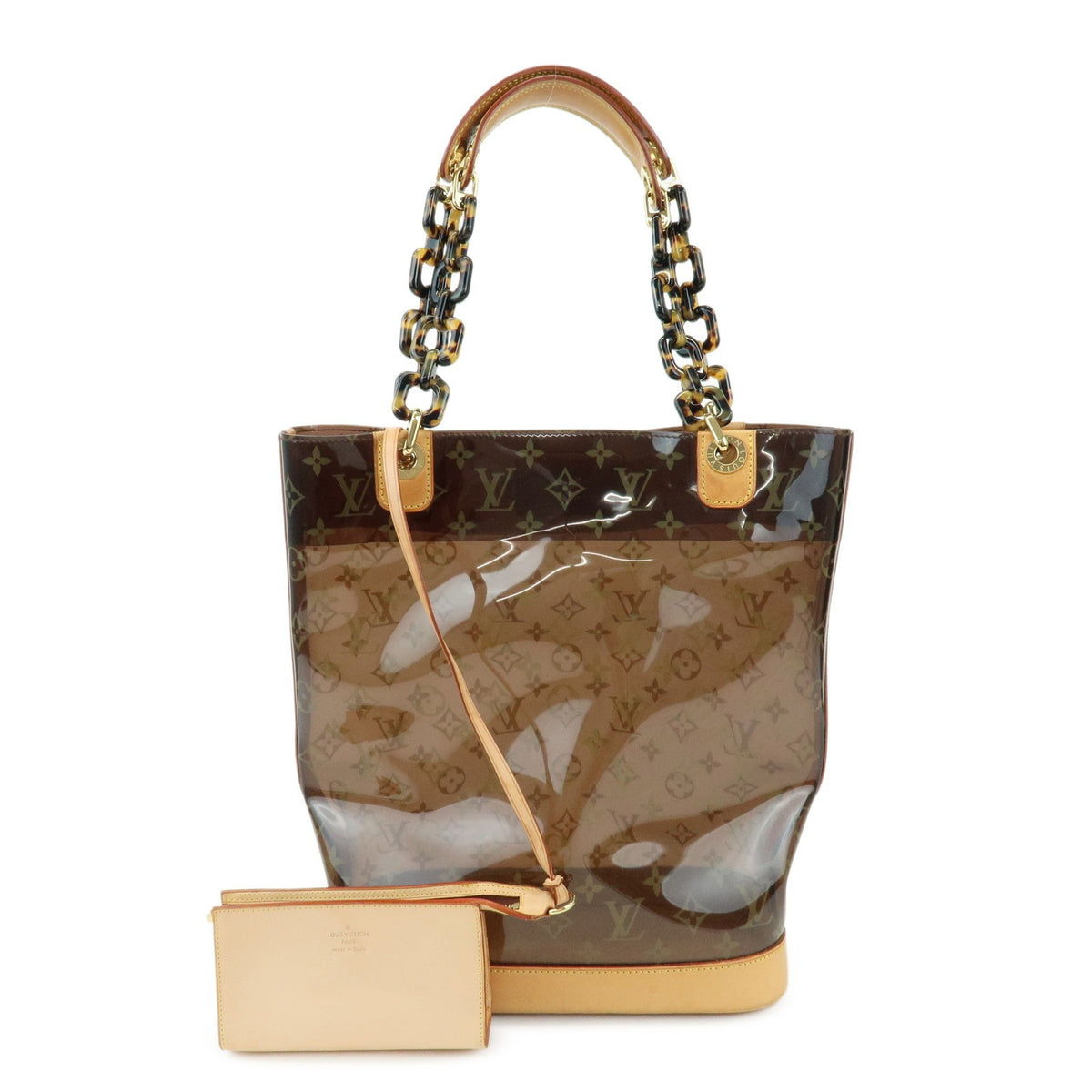 Louis Vuitton Sac Ambre Monogram Vinyl Brown Plastic Handbag (Pre-Owned)