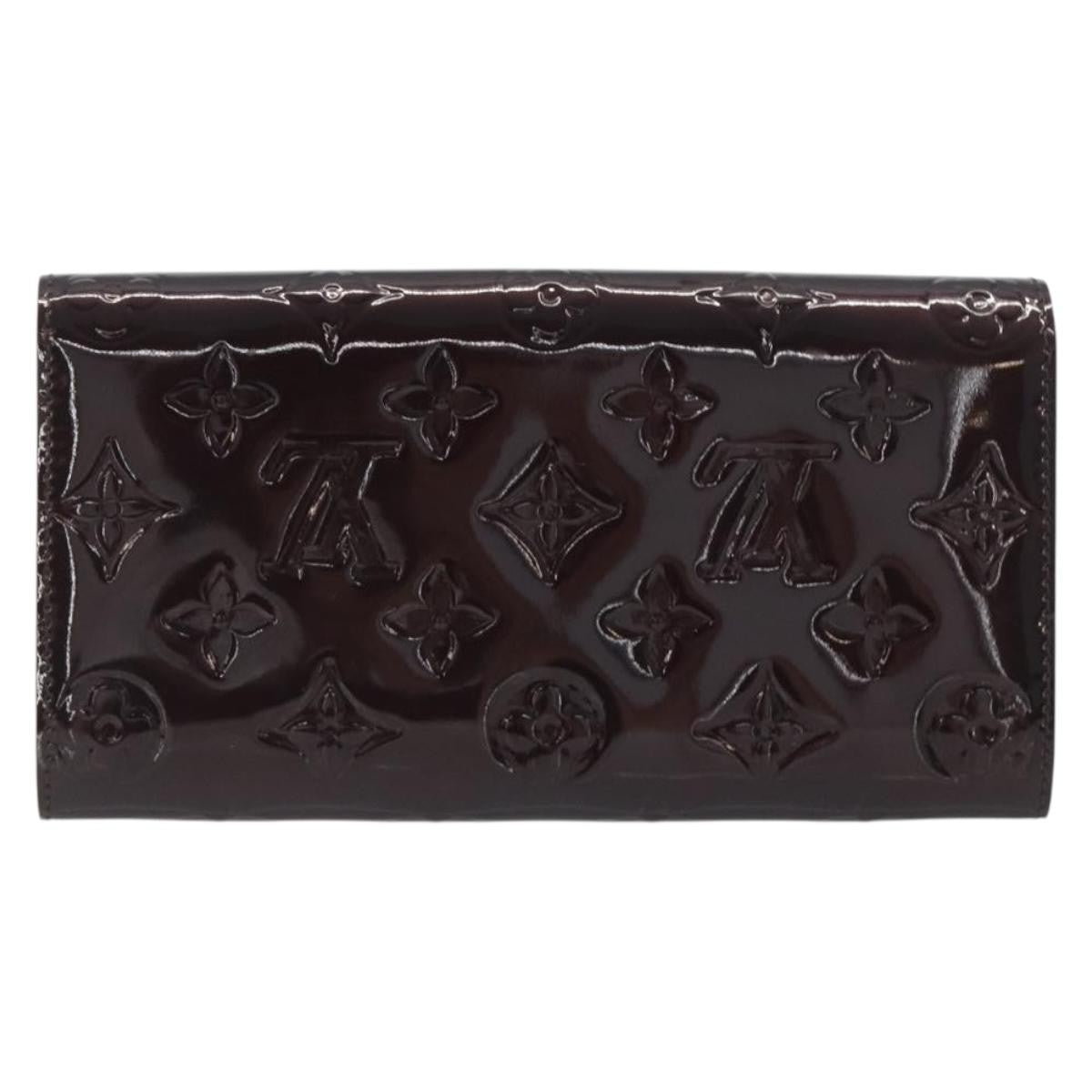 Louis Vuitton Sarah Monogram Vernis Burgundy Patent_Leather Clutche & Pouche Bag (Pre-Owned)