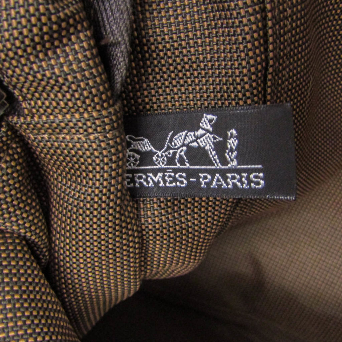Hermes Fourre-Tout Herline Canvas Brown Canvas Tote Bag Bag (Pre-Owned)