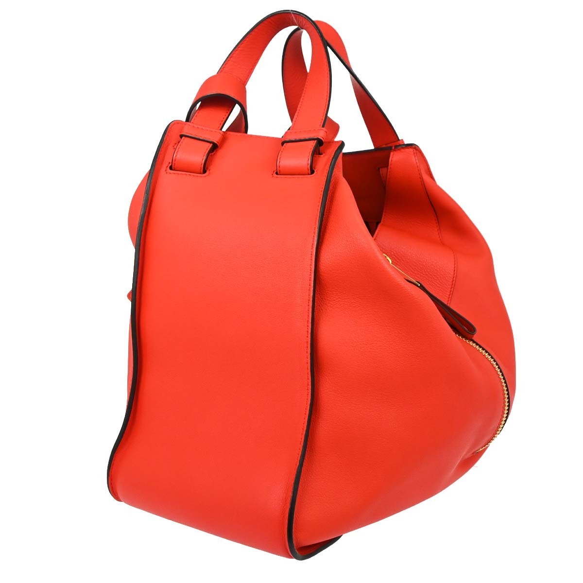 Loewe Hammock Leather Red Leather Handbag (Pre-Owned)