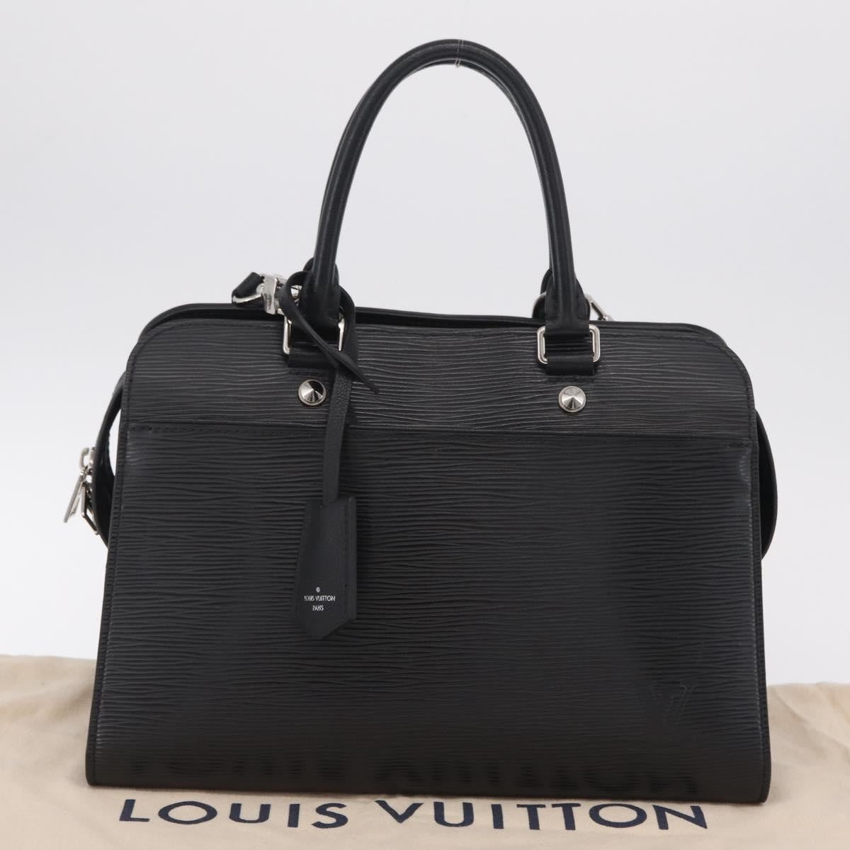 Louis Vuitton Vaneau Epi Leather Black Leather Handbag (Pre-Owned)