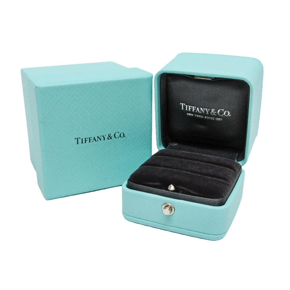 Tiffany & Co. Forever Band Platinum With Diamonds Silver Platinum Ring Jewelry (Pre-Owned)