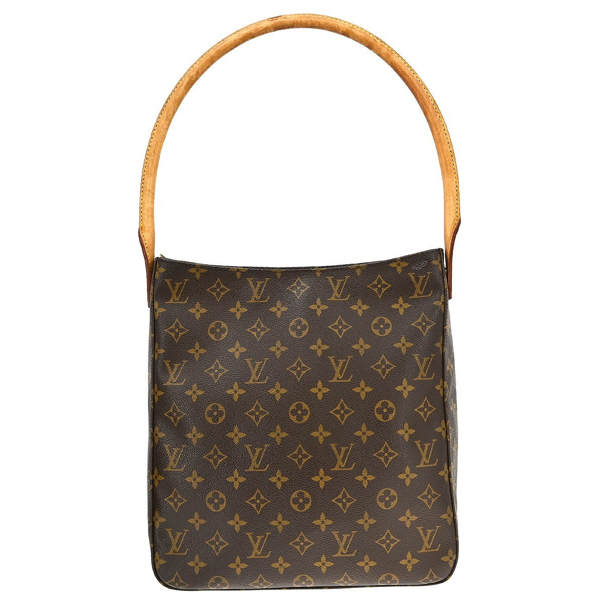 Louis Vuitton Looping Monogram Canvas Brown Canvas Handbag (Pre-Owned)