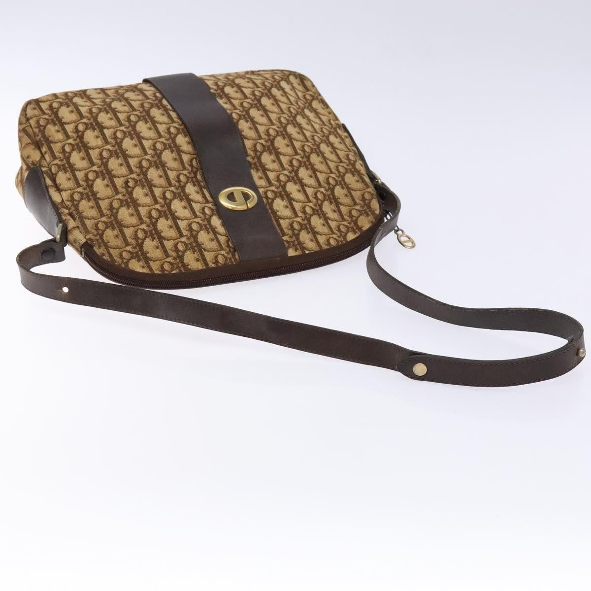 Christian Dior Vintage Trotter Canvas Brown Canvas Bag (Pre-Owned)