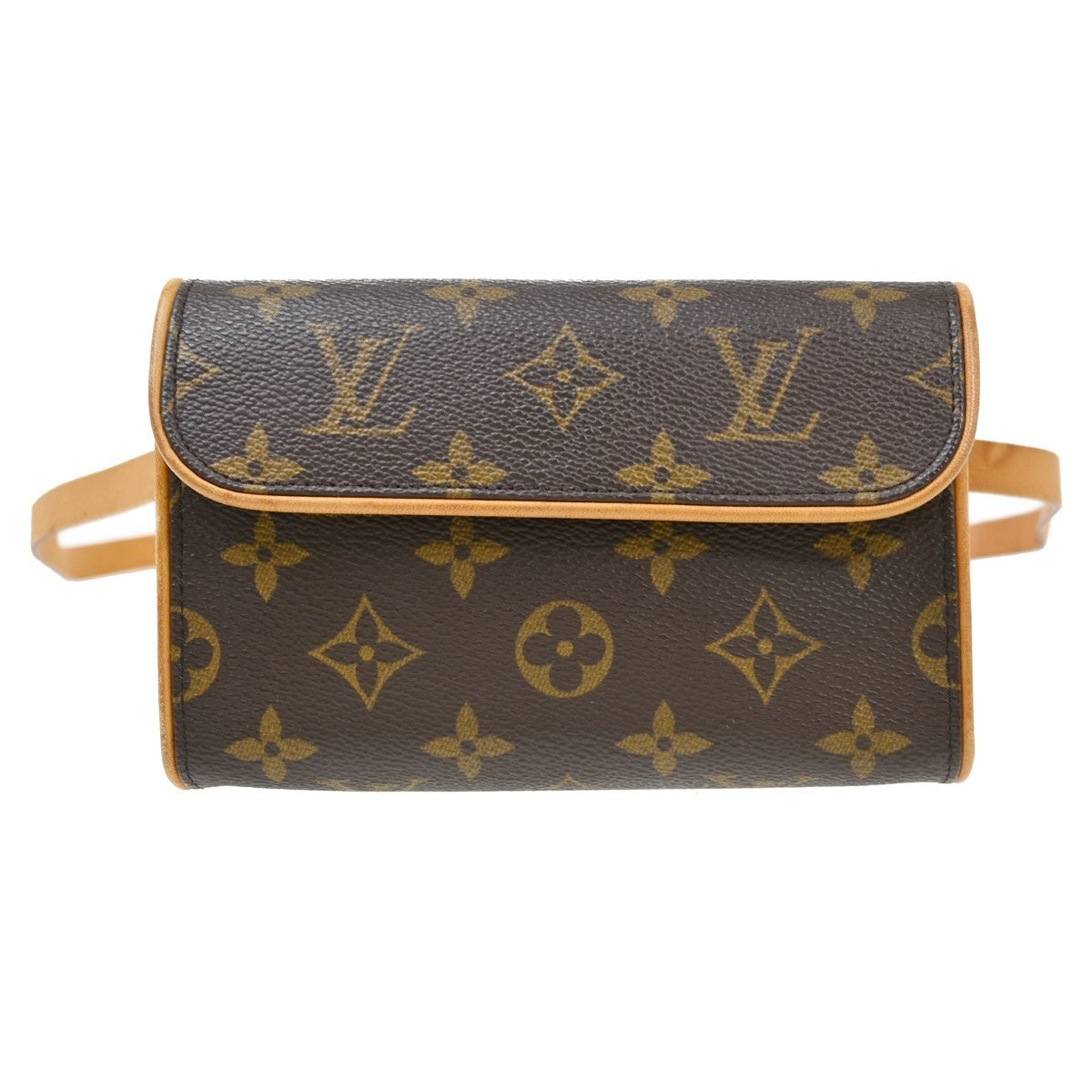 Louis Vuitton Florentine Waist Monogram Canvas Brown Canvas Handbag (Pre-Owned)