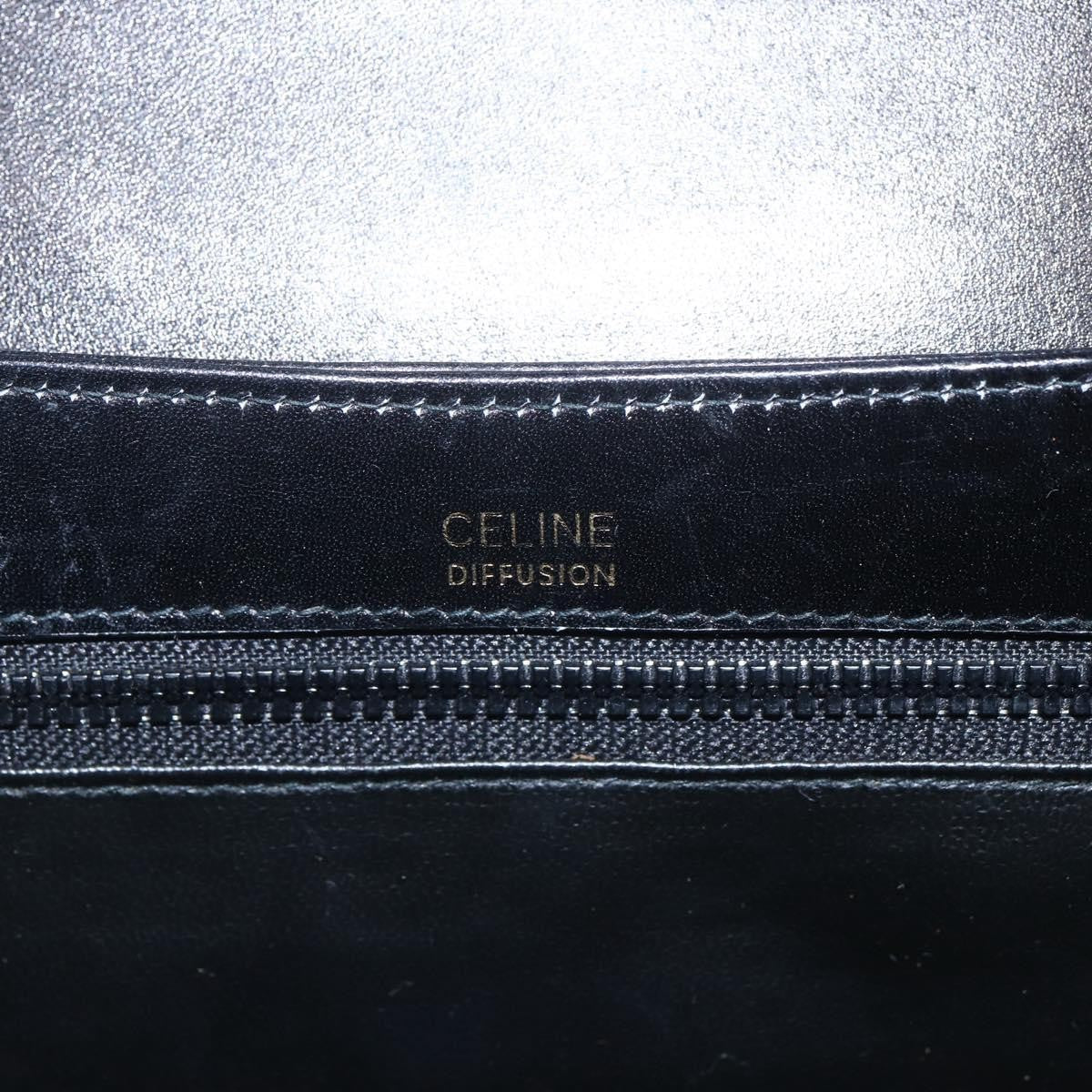 Celine Horse Carriage Leather Black Leather Shoulder Bag Bag (Pre-Owned)