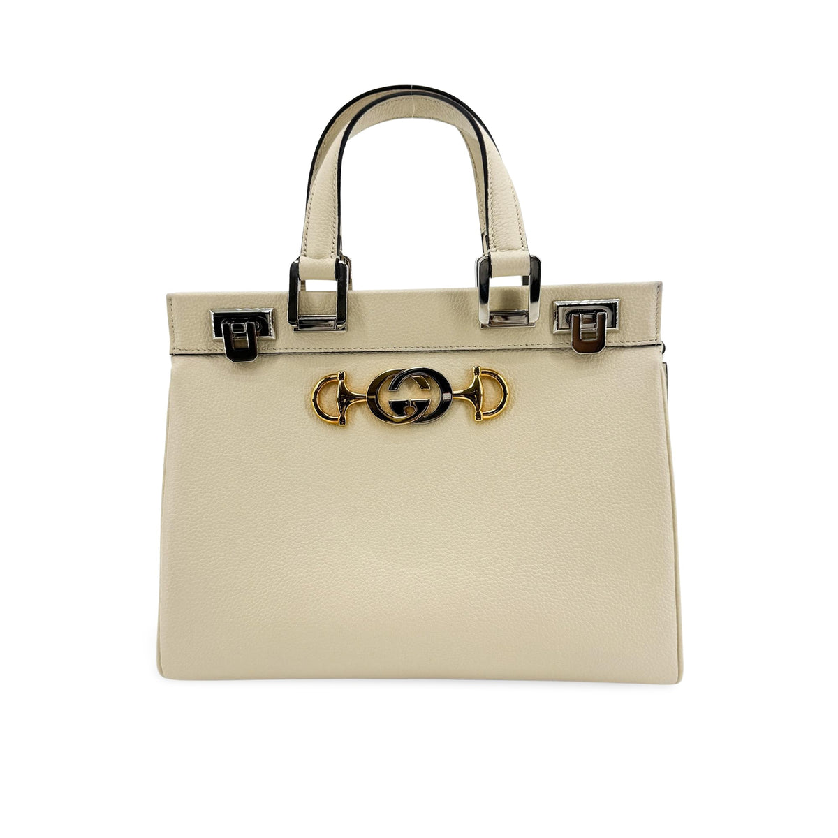 Gucci Zumi Leather Gold Calfskin Shoulder Bag Bag (Pre-Owned)