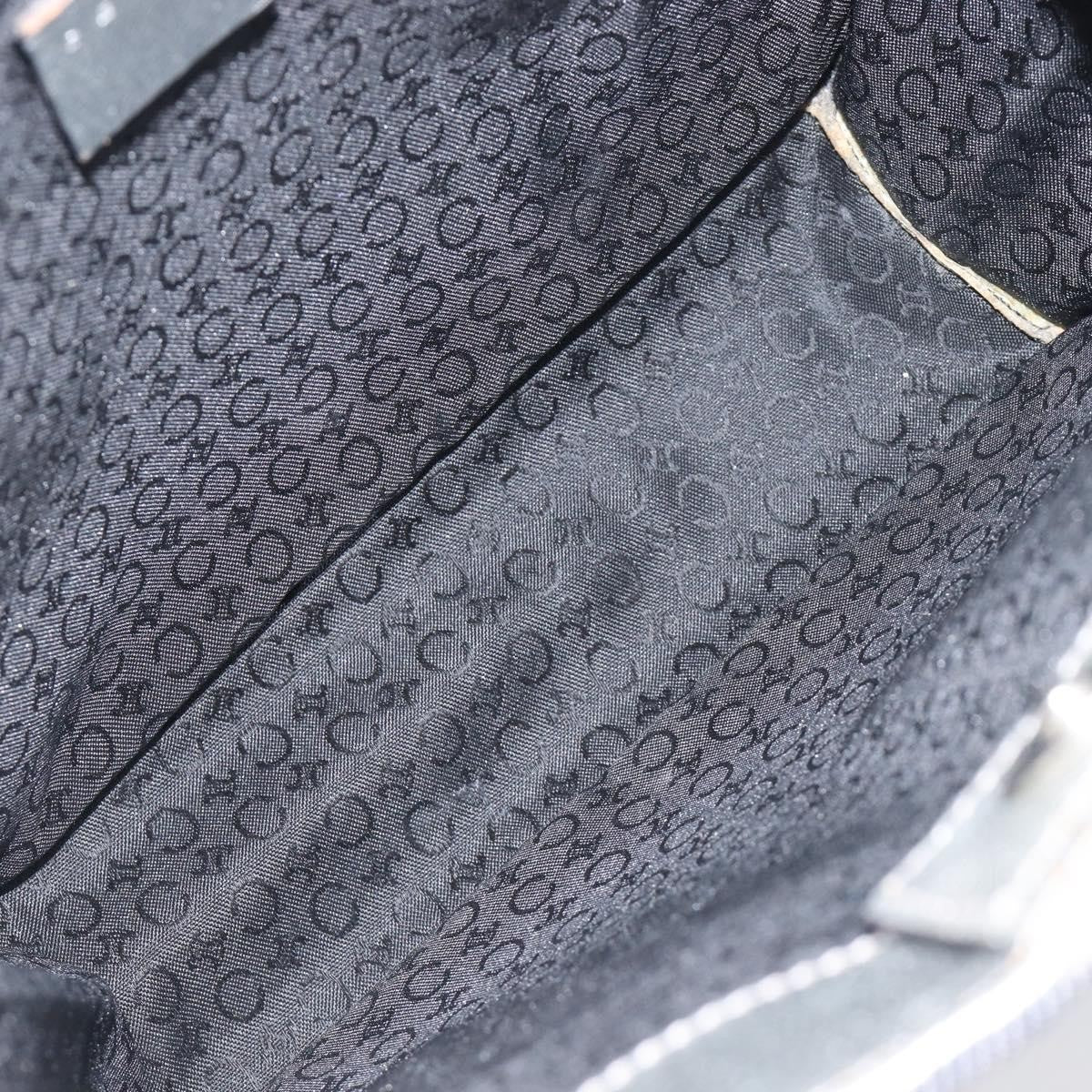 Celine C Macadam Canvas Navy Canvas Handbag (Pre-Owned)
