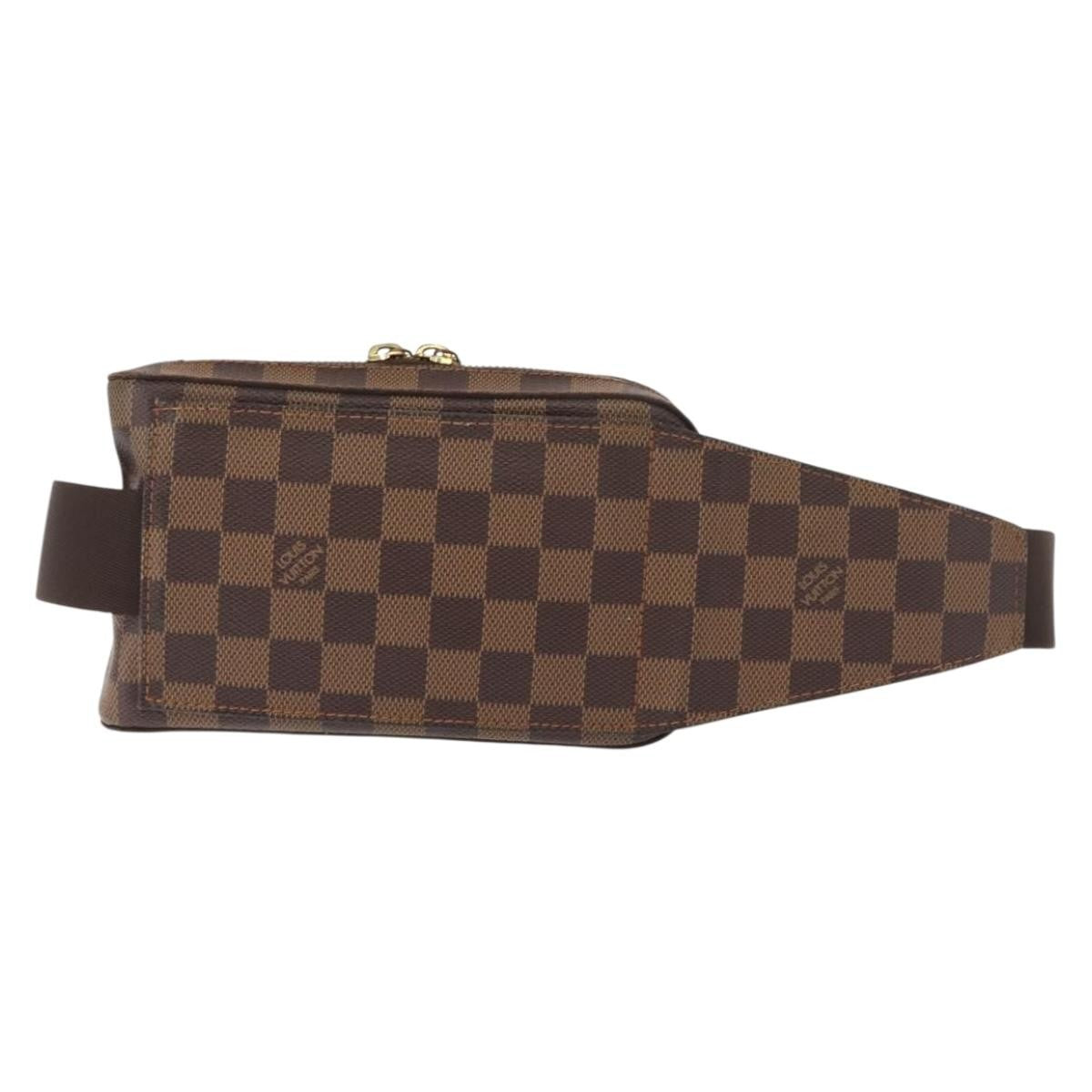 Louis Vuitton Geronimos Waist Damier Ebene Brown Canvas Shoulder Bag Bag (Pre-Owned)