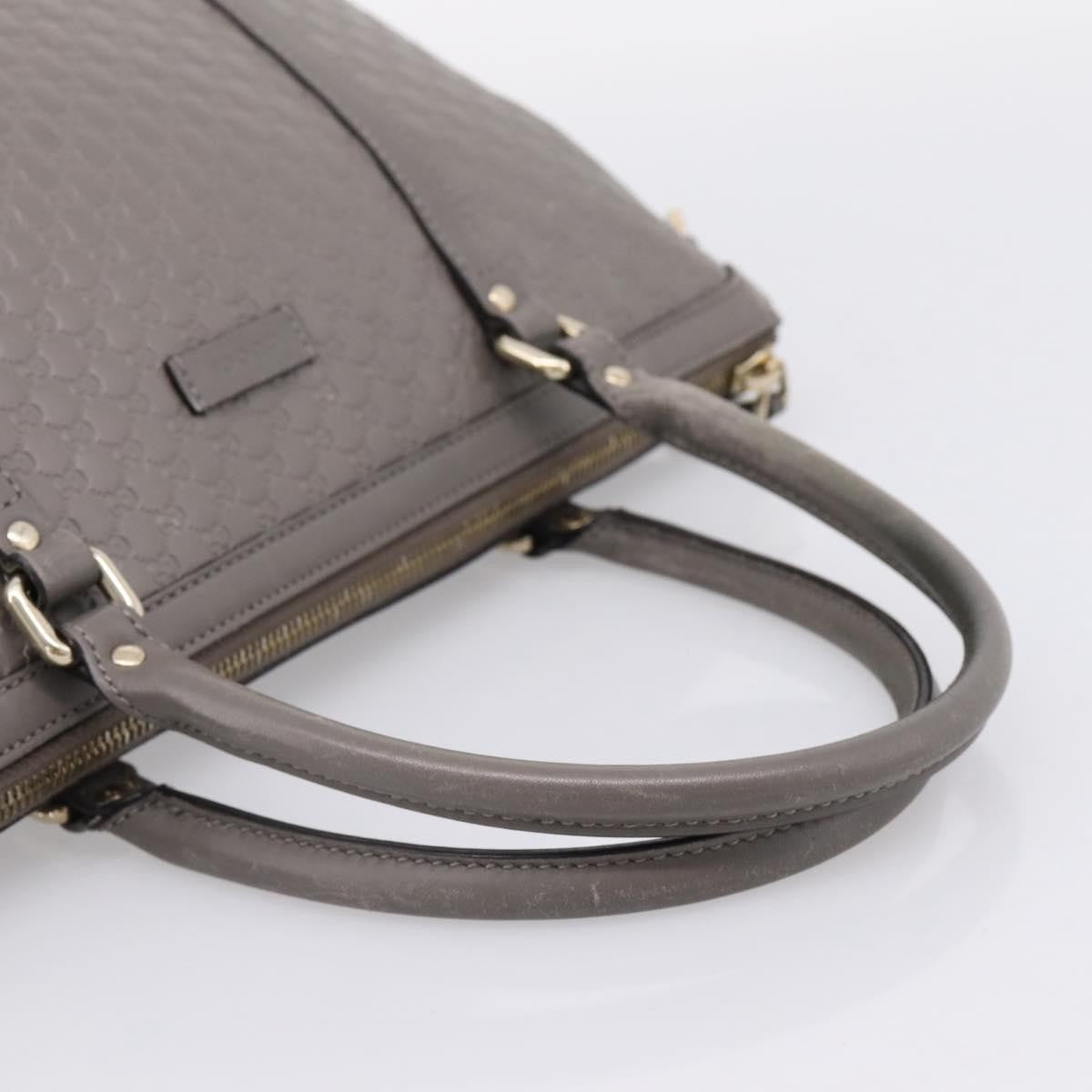 Gucci Margaux Microguccissima Leather Gray Leather Tote Bag Bag (Pre-Owned)