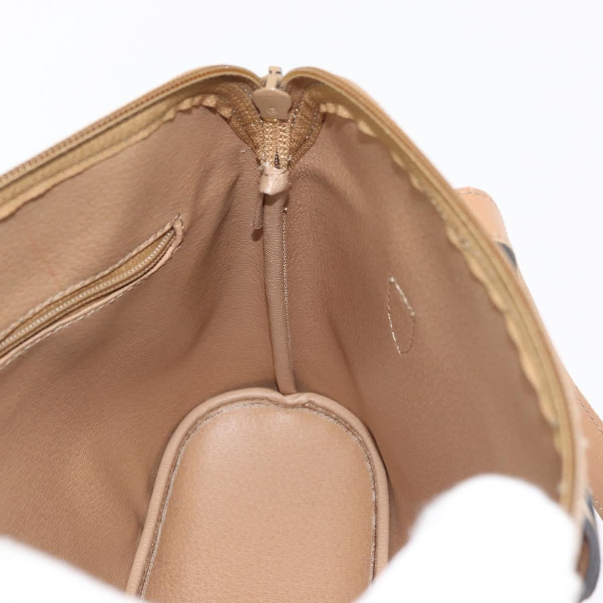 Christian Dior Vintage Trotter Canvas Beige Canvas Handbag (Pre-Owned)