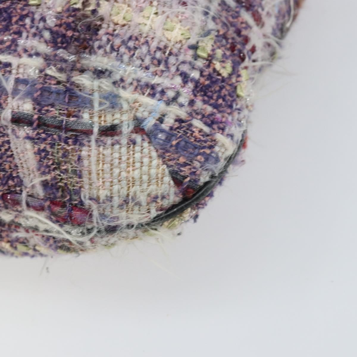 Chanel Camellia Messenger Tweed Multicolour Tweed Shoulder Bag Bag (Pre-Owned)