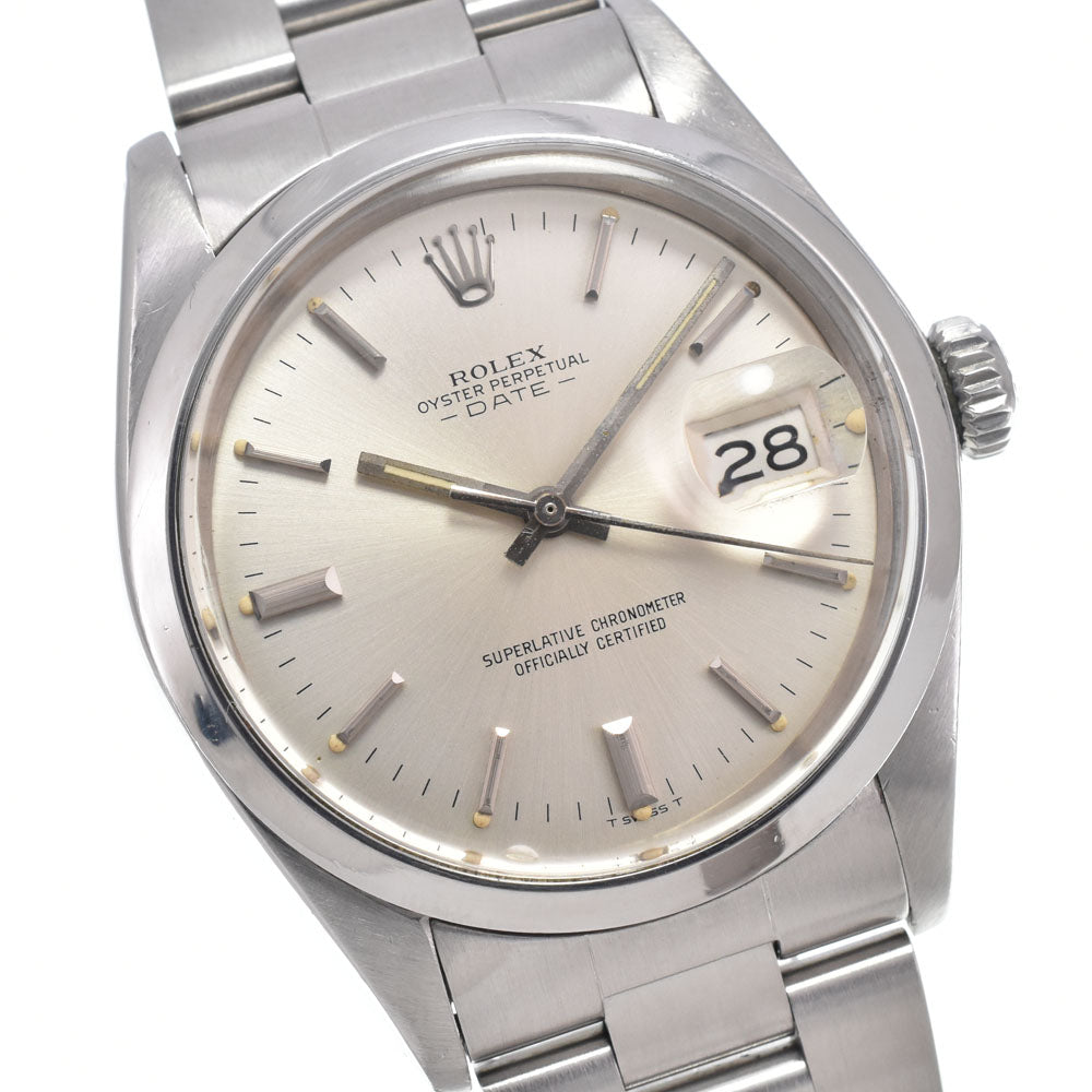 Rolex Oyster Perpetual Date Automatic Stainless Steel And Yellow Gold With Diamond Markers Watch (Pre-Owned)