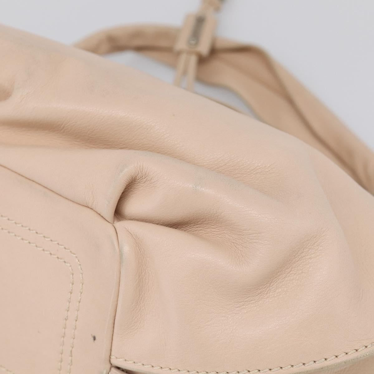 Celine Bittersweet Leather Beige Leather Handbag (Pre-Owned)