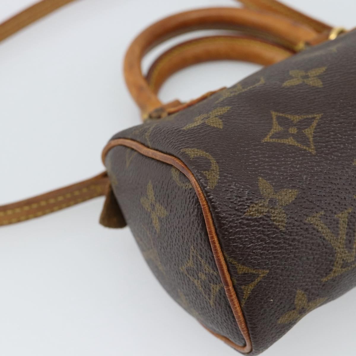 Louis Vuitton Speedy Mini Hl Monogram Canvas Brown Canvas Handbag (Pre-Owned)