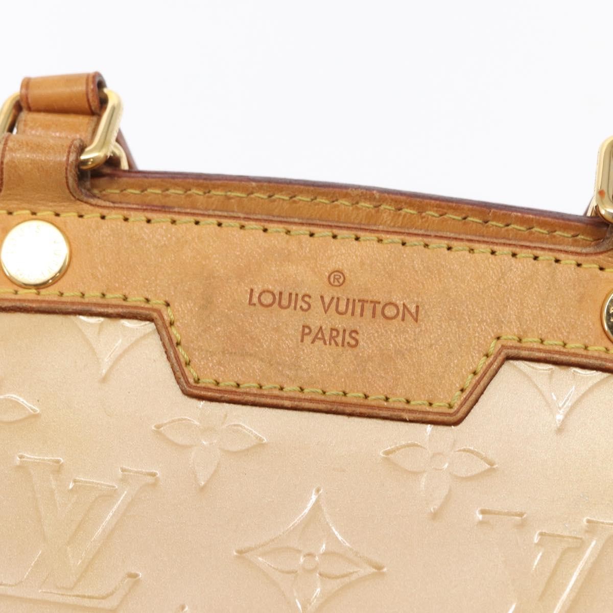 Louis Vuitton Blair Monogram Vernis Beige Patent_Leather Handbag (Pre-Owned)