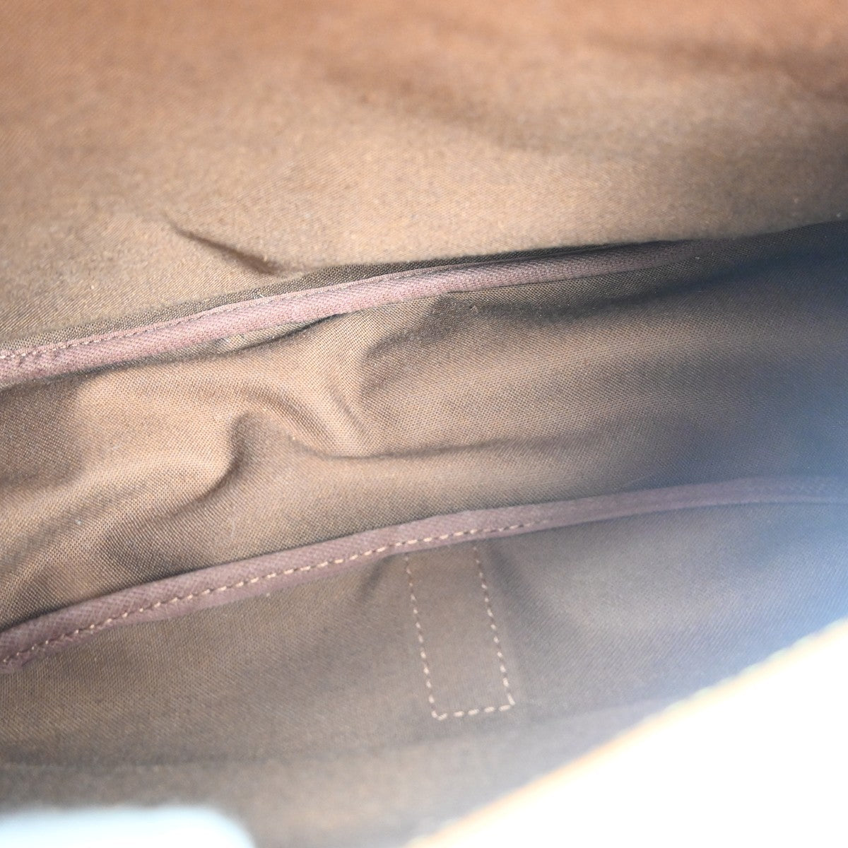 Louis Vuitton Saumur Monogram Canvas Brown Canvas Shoulder Bag Bag (Pre-Owned)