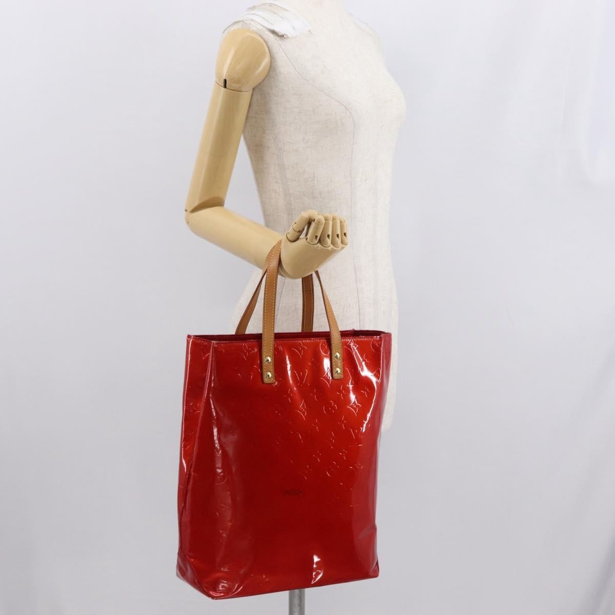 Louis Vuitton Reade Monogram Vernis Red Patent_Leather Handbag (Pre-Owned)