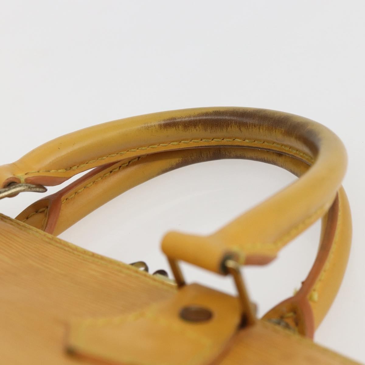 Louis Vuitton Alma Epi Leather Yellow Leather Handbag (Pre-Owned)