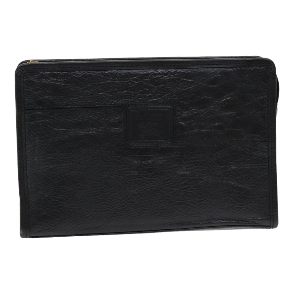 Burberry Vintage Leather Black Leather Clutche & Pouche Bag (Pre-Owned)