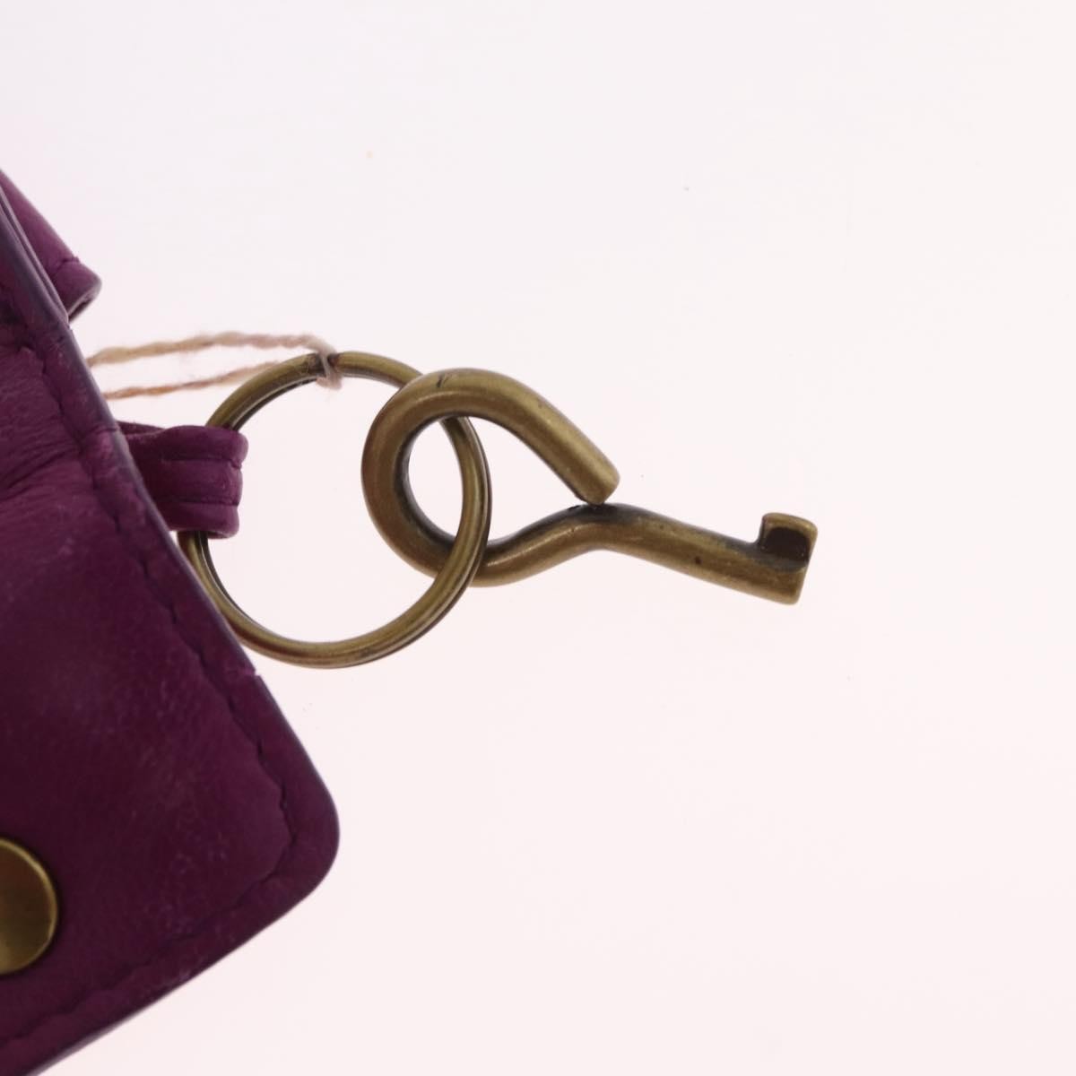Bottega Veneta New Boston Intrecciato Nappa Purple Leather Handbag (Pre-Owned)