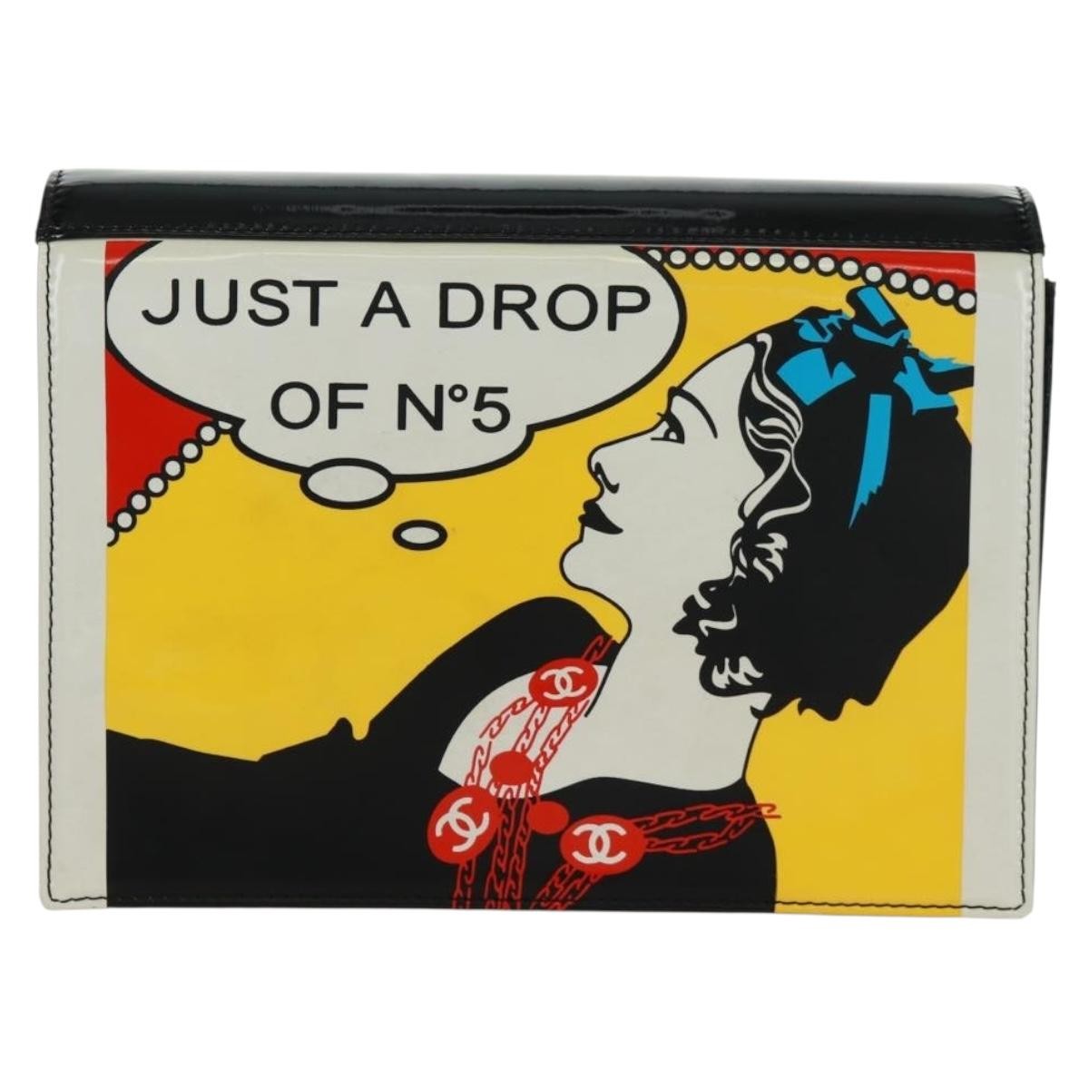 Chanel Just A Drop Of No.5 Comic Coco Clutch Patent Multicolour Patent_Leather Clutche & Pouche Bag (Pre-Owned)