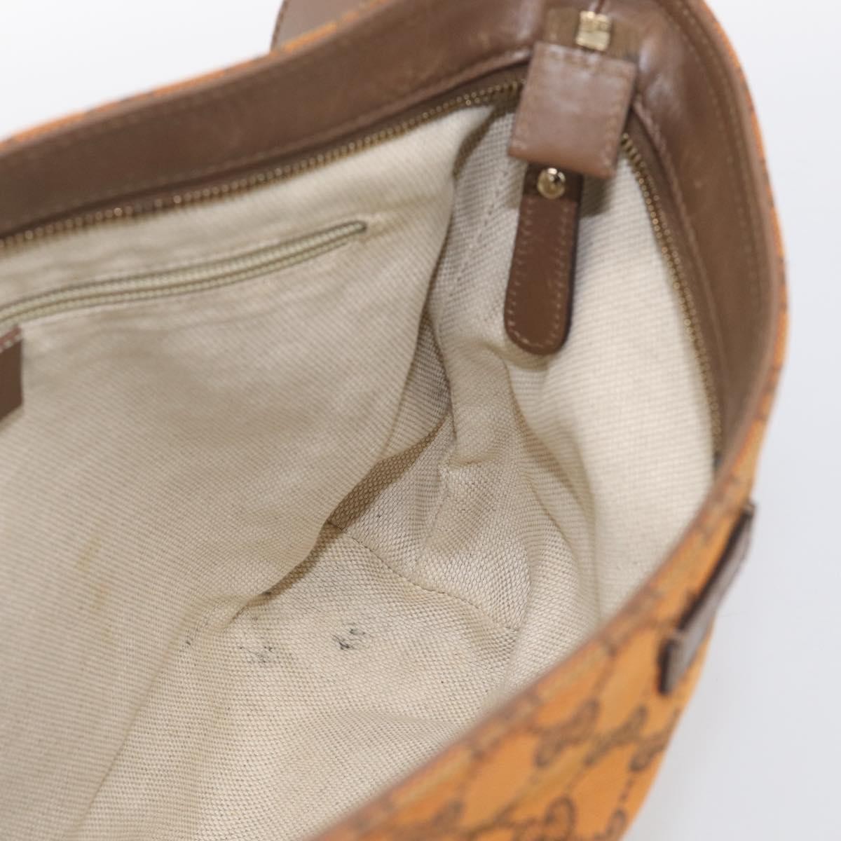 Gucci Shoulder Canvas Orange Canvas Shoulder Bag Bag (Pre-Owned)