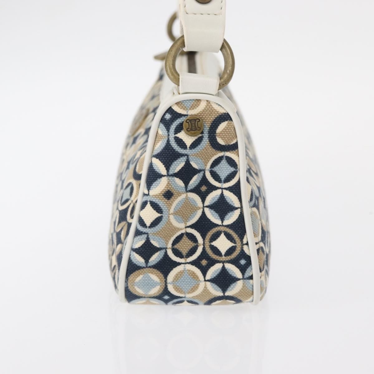 Celine Vintage Pochette Canvas Navy Canvas Clutche & Pouche Bag (Pre-Owned)
