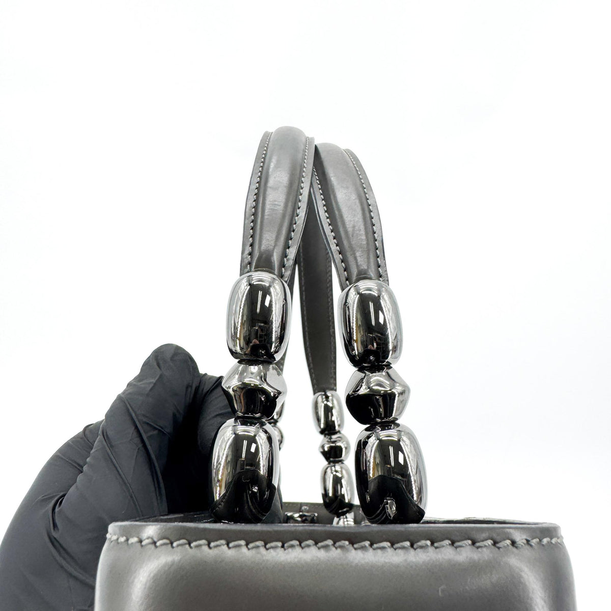 Christian Dior Malice Leather Black Calfskin Handbag (Pre-Owned)
