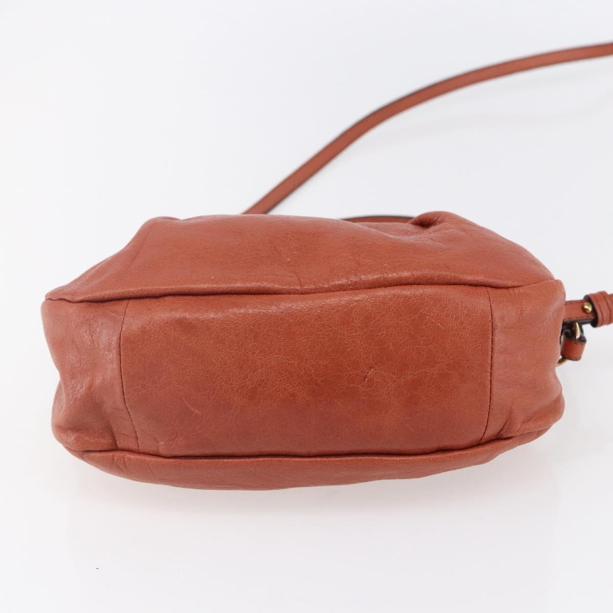 Chloe Vintage Leather Orange Leather Shoulder Bag Bag (Pre-Owned)