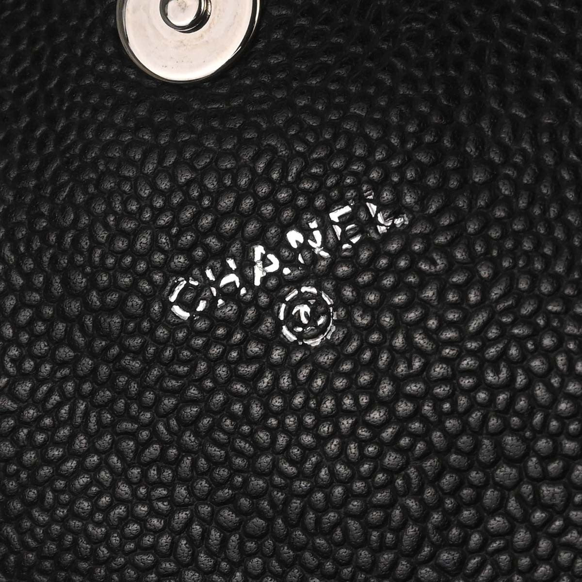 Chanel Half Moon Wallet On Chain Caviar Black Calfskin Clutche & Pouche Bag (Pre-Owned)