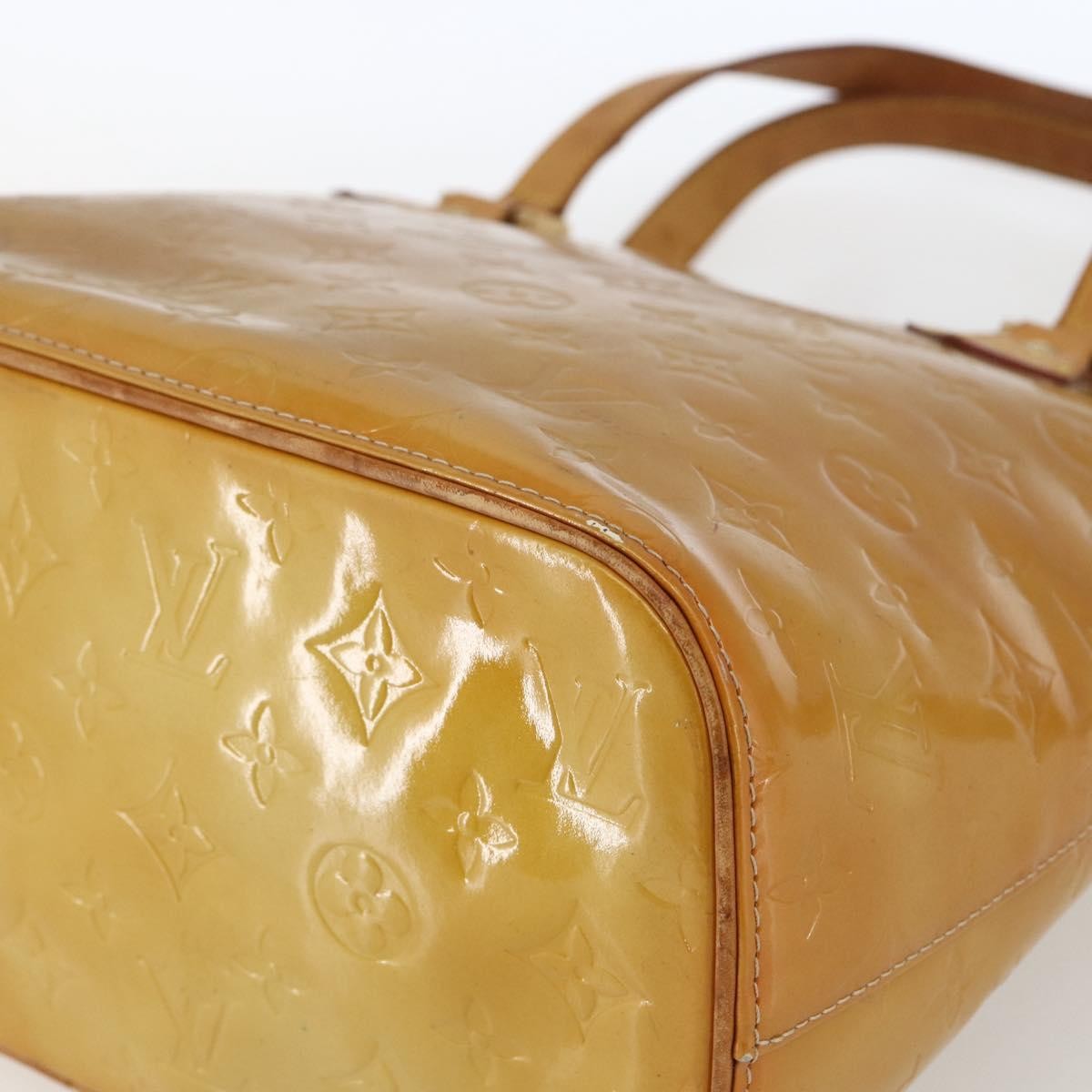 Louis Vuitton Houston Monogram Vernis Beige Patent_Leather Tote Bag Bag (Pre-Owned)