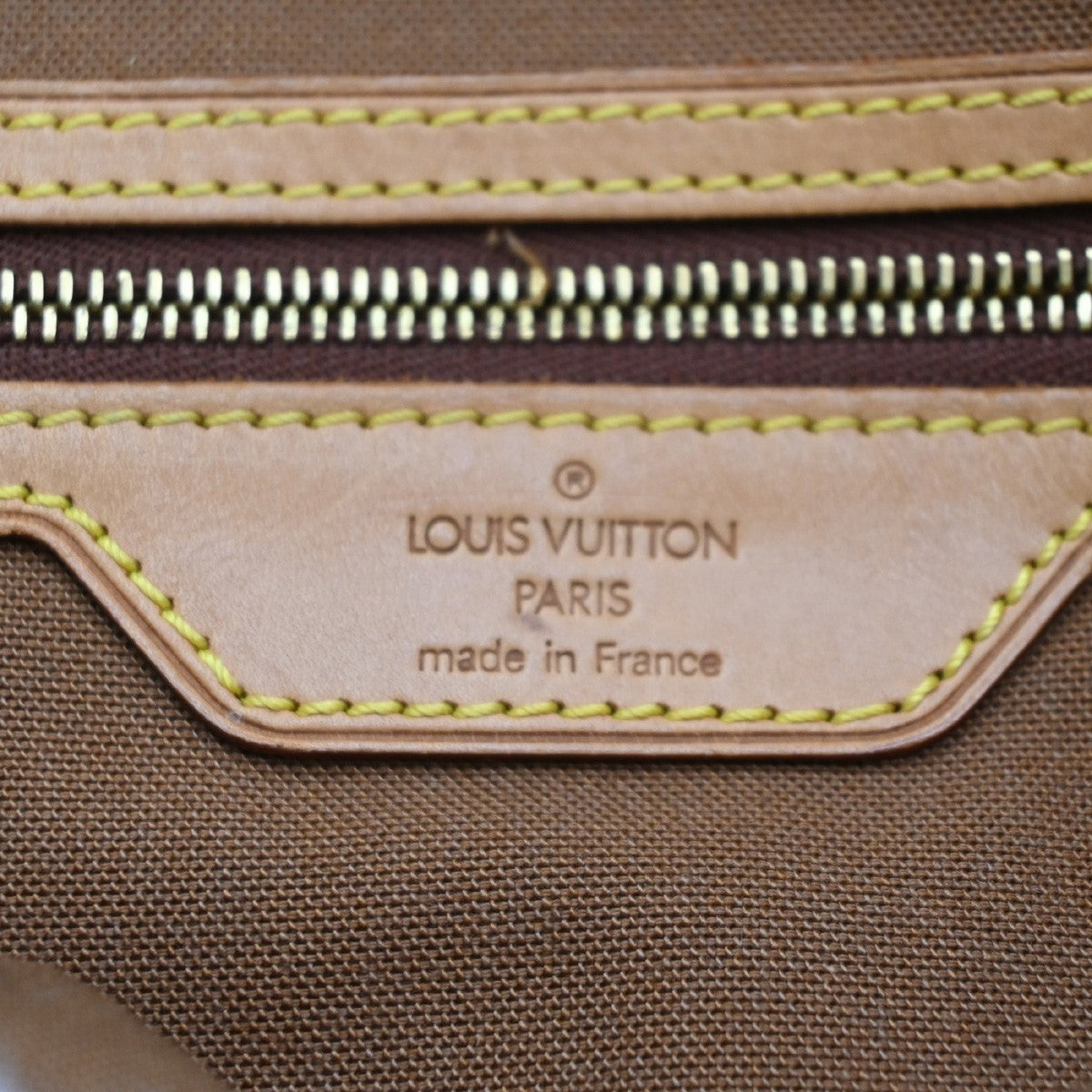 Louis Vuitton Cabas Mezzo Monogram Canvas Brown Canvas Tote Bag Bag (Pre-Owned)