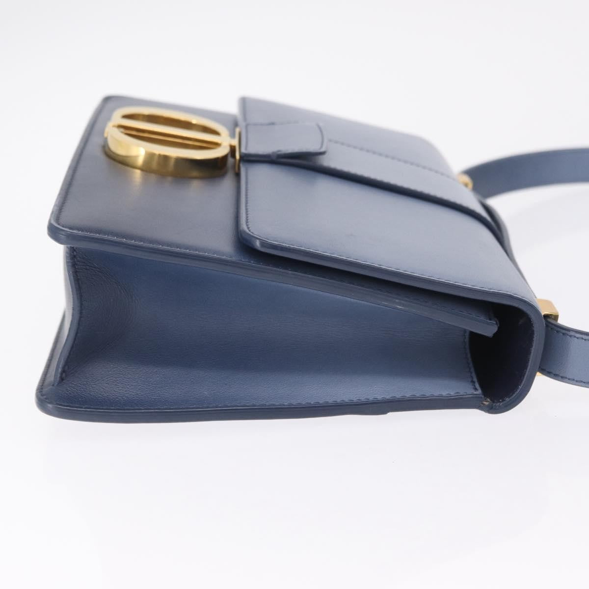 Christian Dior 30 Montaigne Flap Gradient Leather Blue Leather Shoulder Bag Bag (Pre-Owned)