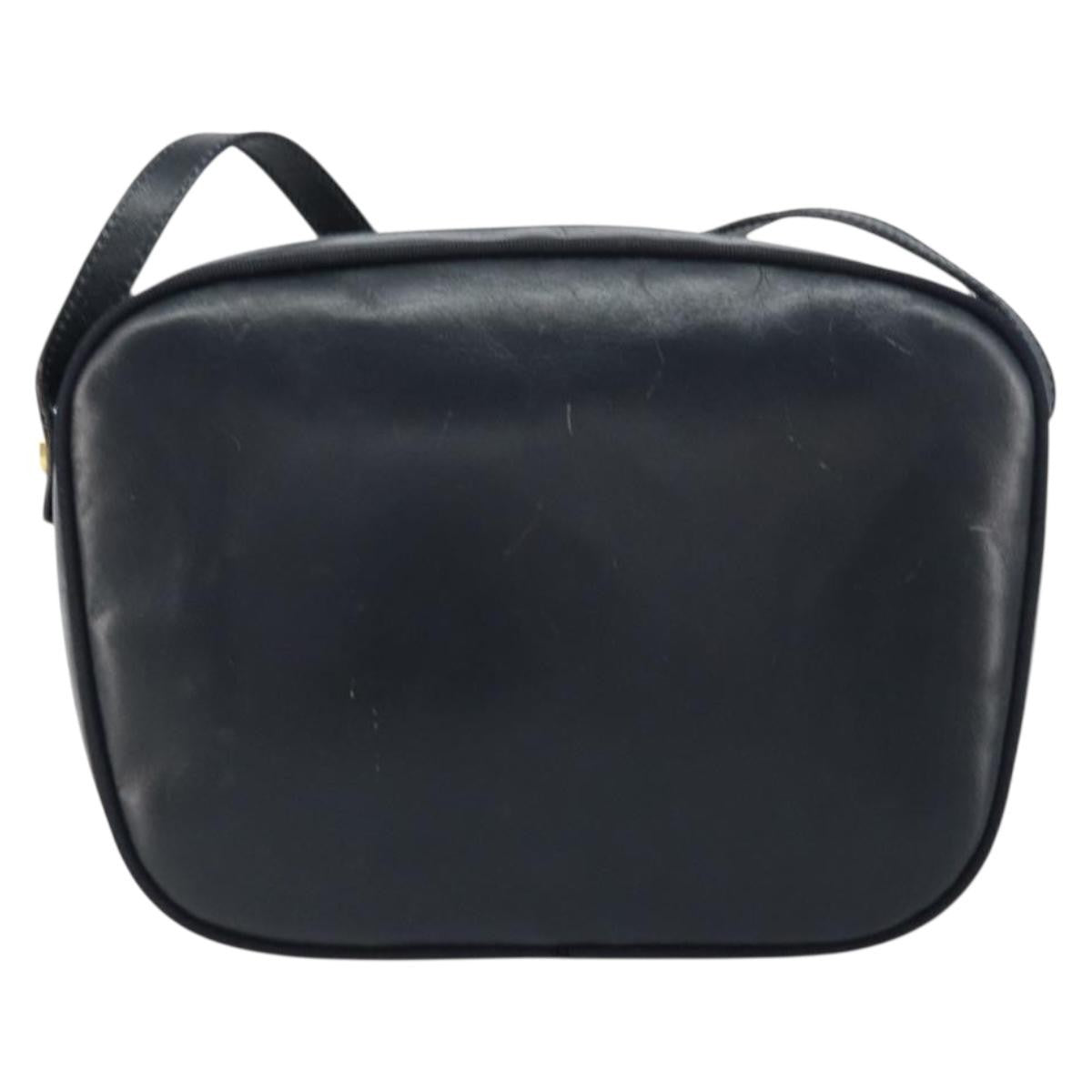 Salvatore Ferragamo Vala Leather Navy Leather Shoulder Bag Bag (Pre-Owned)