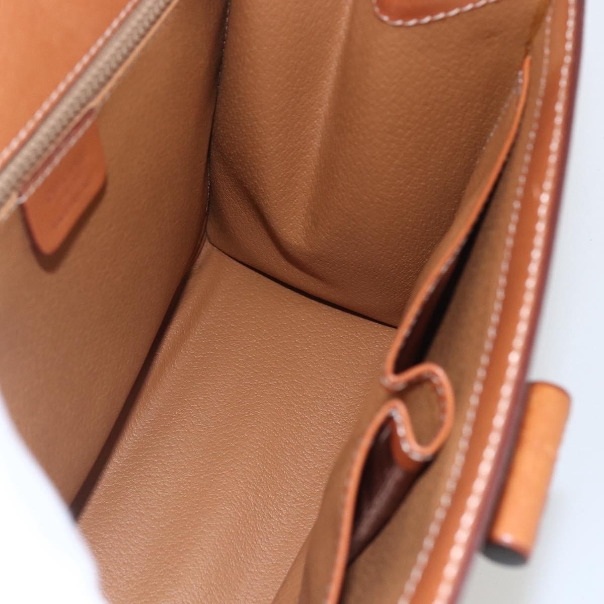 Celine Vintage Macadam Canvas And Leather Beige Canvas Handbag (Pre-Owned)