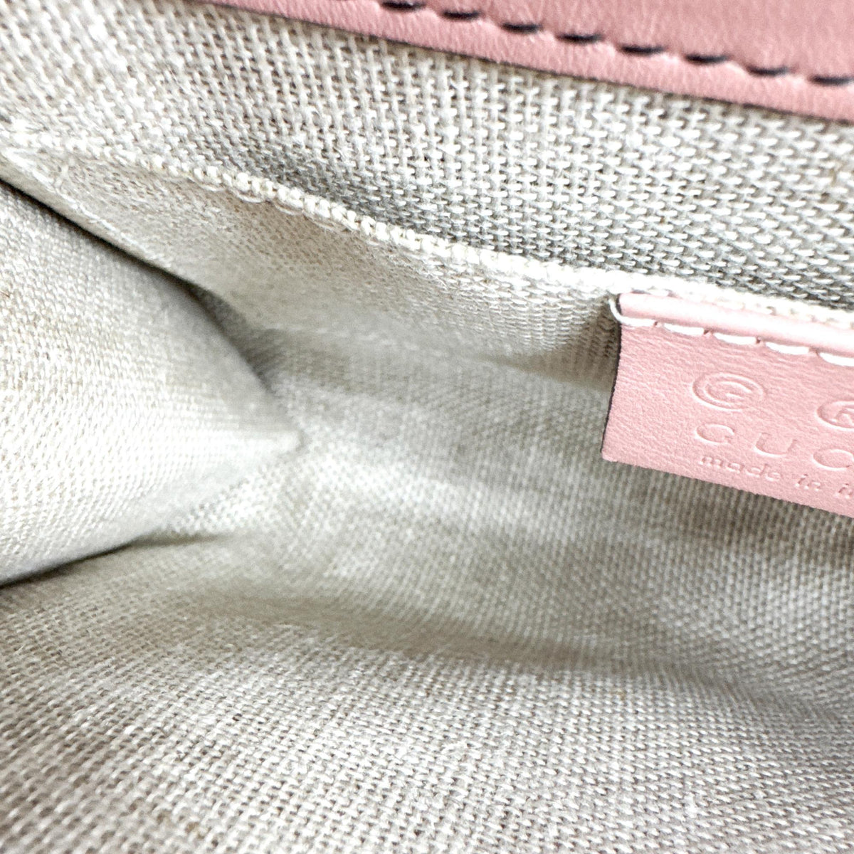 Gucci Emily Chain Flap Guccissima Leather Pink Leather Shoulder Bag Bag (Pre-Owned)