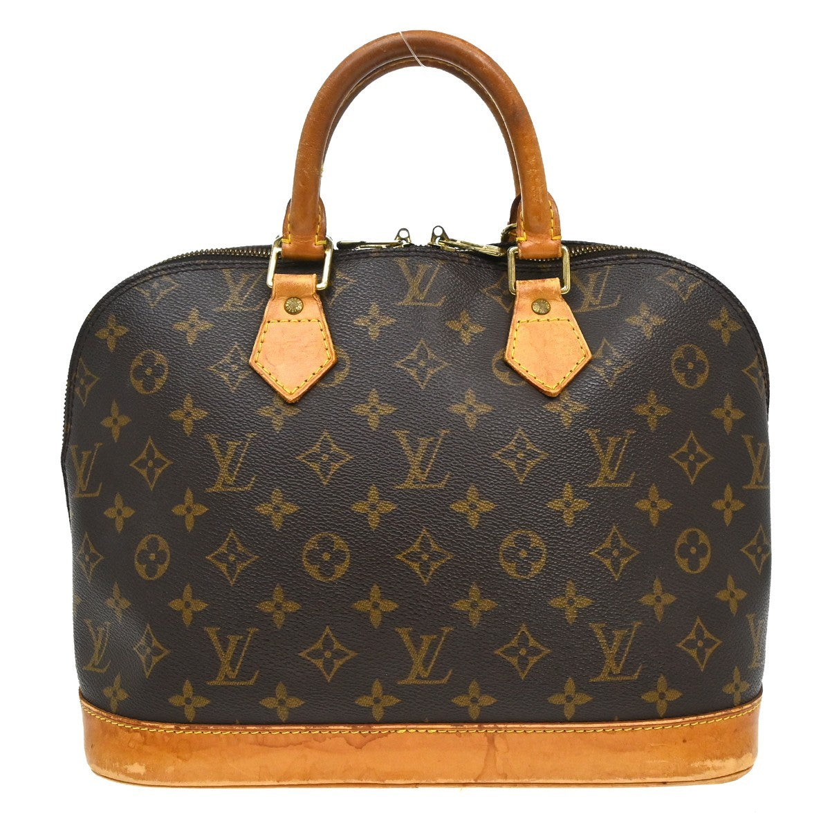 Louis Vuitton Alma Monogram Canvas Brown Canvas Handbag (Pre-Owned)