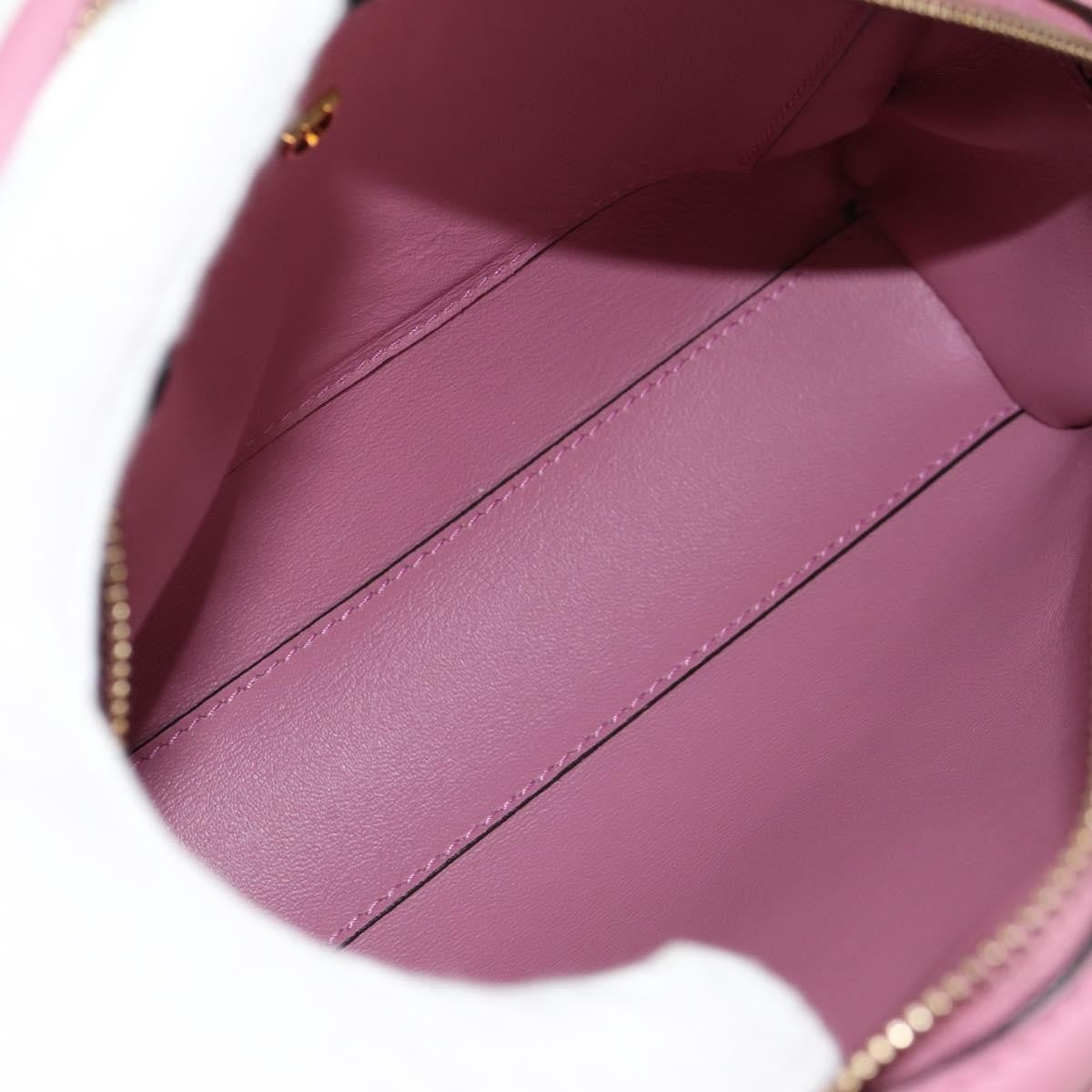 Salvatore Ferragamo Gancini Leather Pink Leather Shoulder Bag Bag (Pre-Owned)