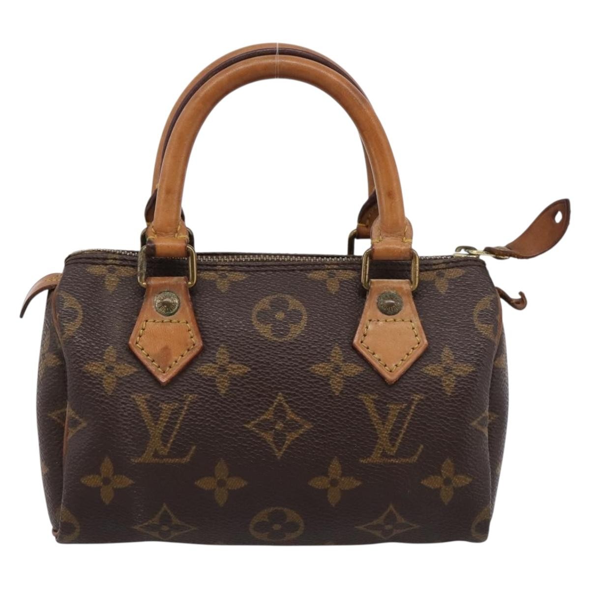 Louis Vuitton Speedy Mini Hl Monogram Canvas Brown Canvas Handbag (Pre-Owned)