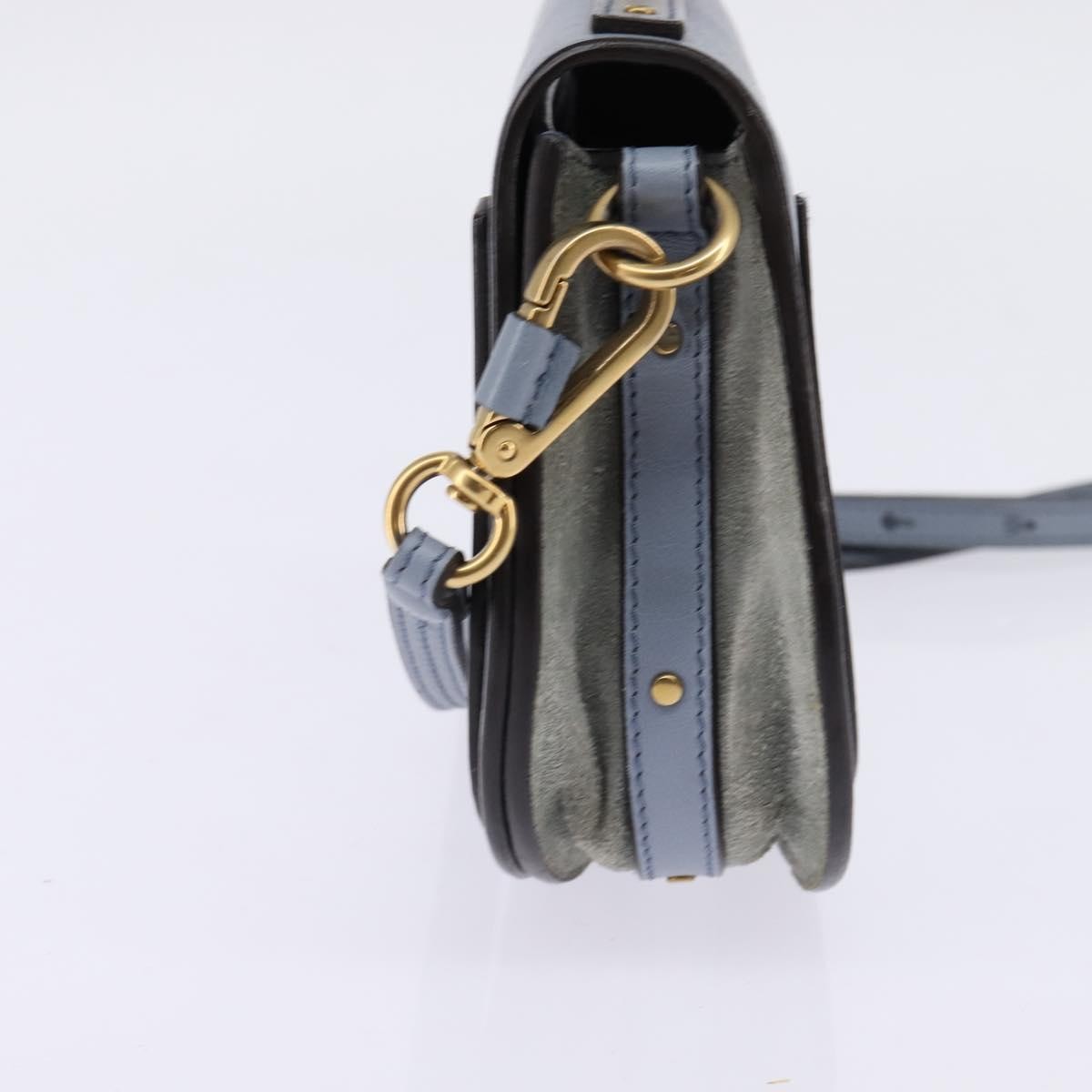 Chloe Nile Leather Blue Leather Handbag (Pre-Owned)