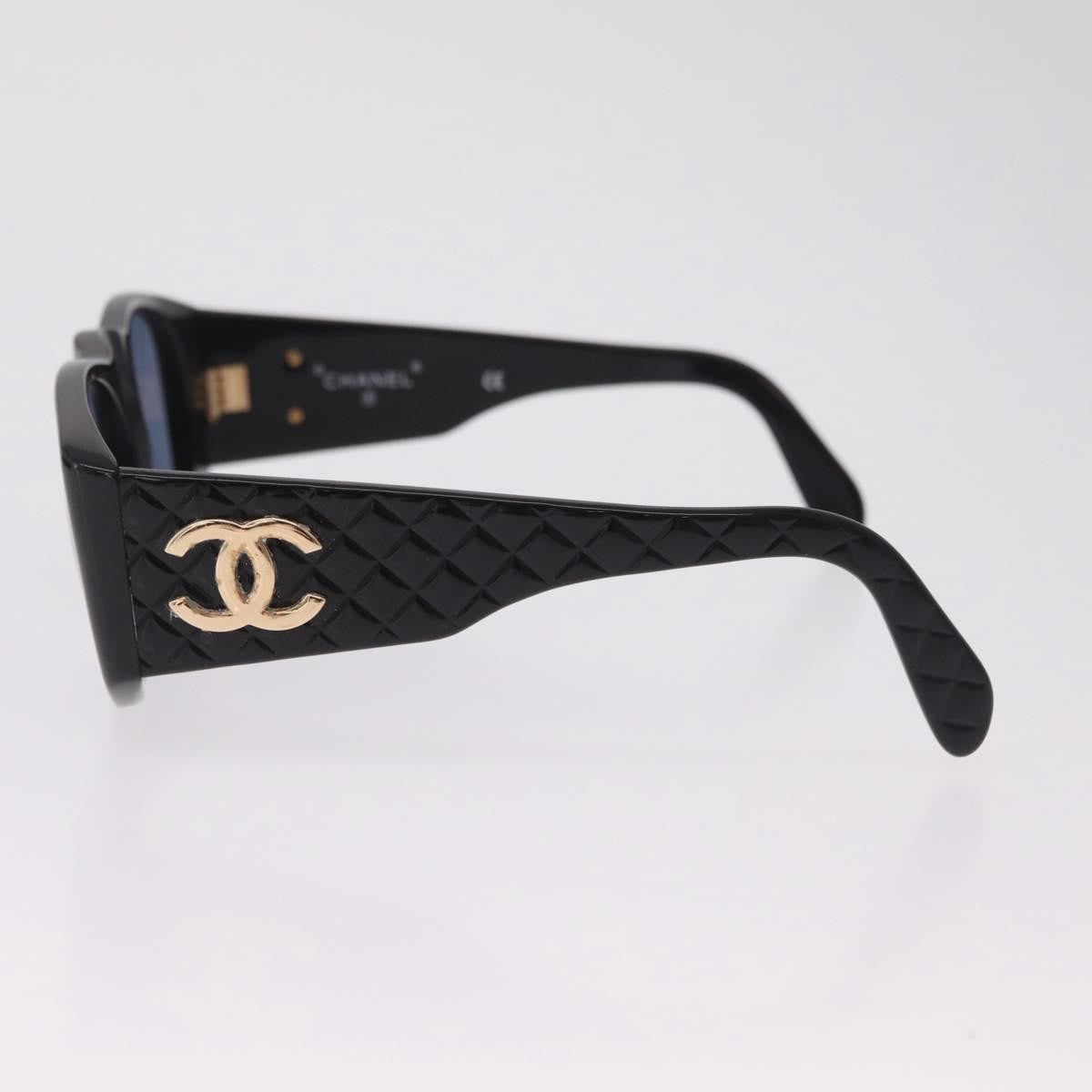 Chanel Cc Logo Matelasse Sunglasses Eye Wear Plastic Black Plastic Sunglasse Accessory (Pre-Owned)
