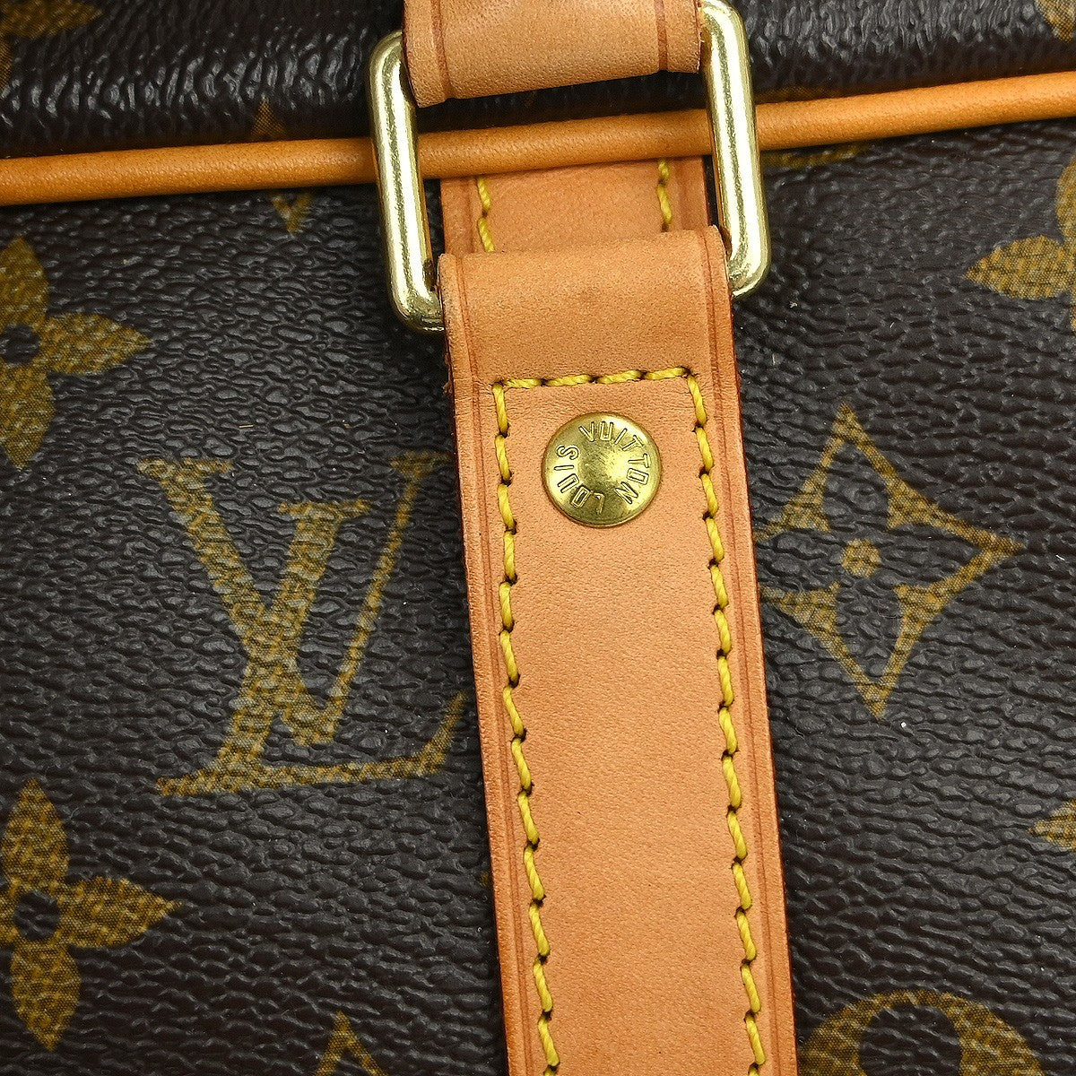 Louis Vuitton Porte-Documents Voyage Monogram Brown Canvas Briefcase Bag (Pre-Owned)