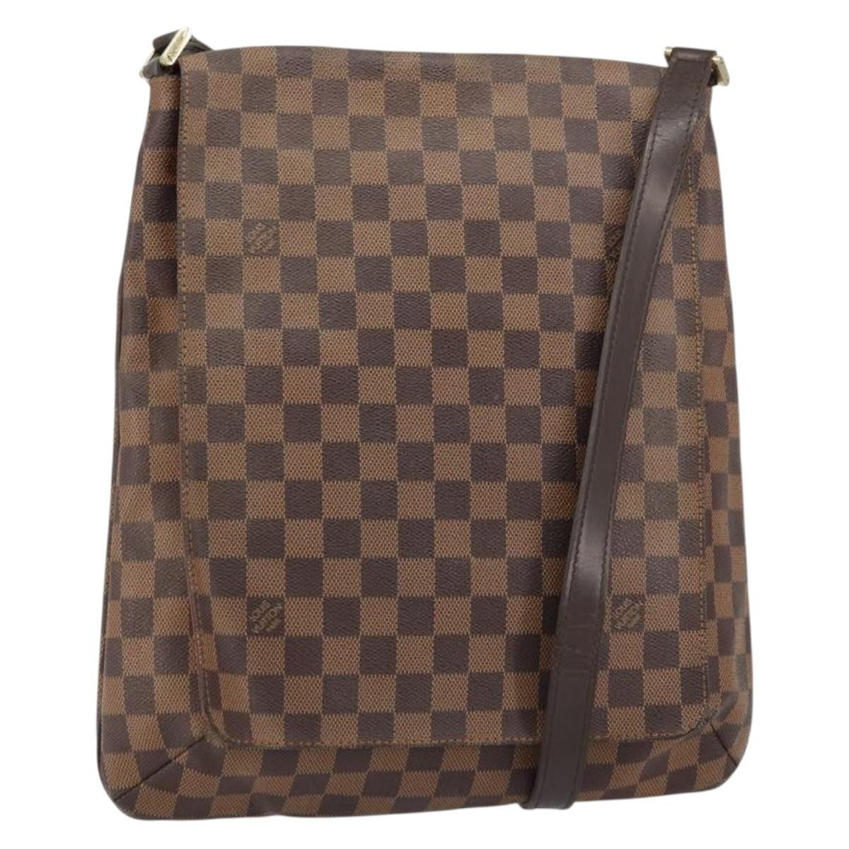 Louis Vuitton Musette Damier Ebene Brown Canvas Shoulder Bag Bag (Pre-Owned)