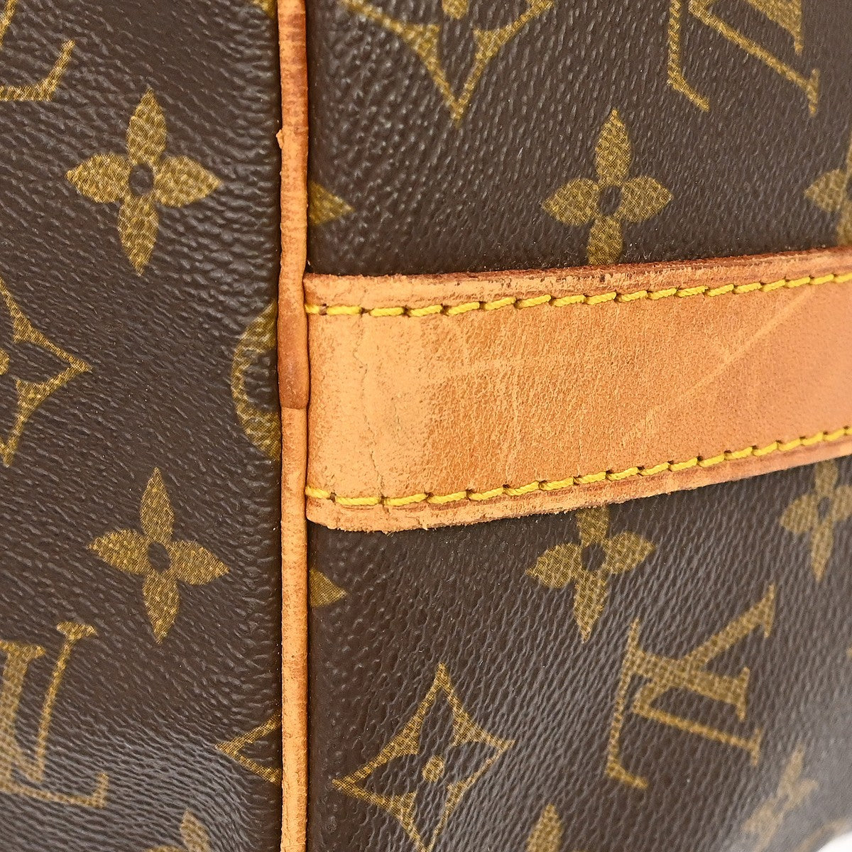 Louis Vuitton Keepall Bandouliere Monogram Canvas Brown Canvas Travel Bag Bag (Pre-Owned)