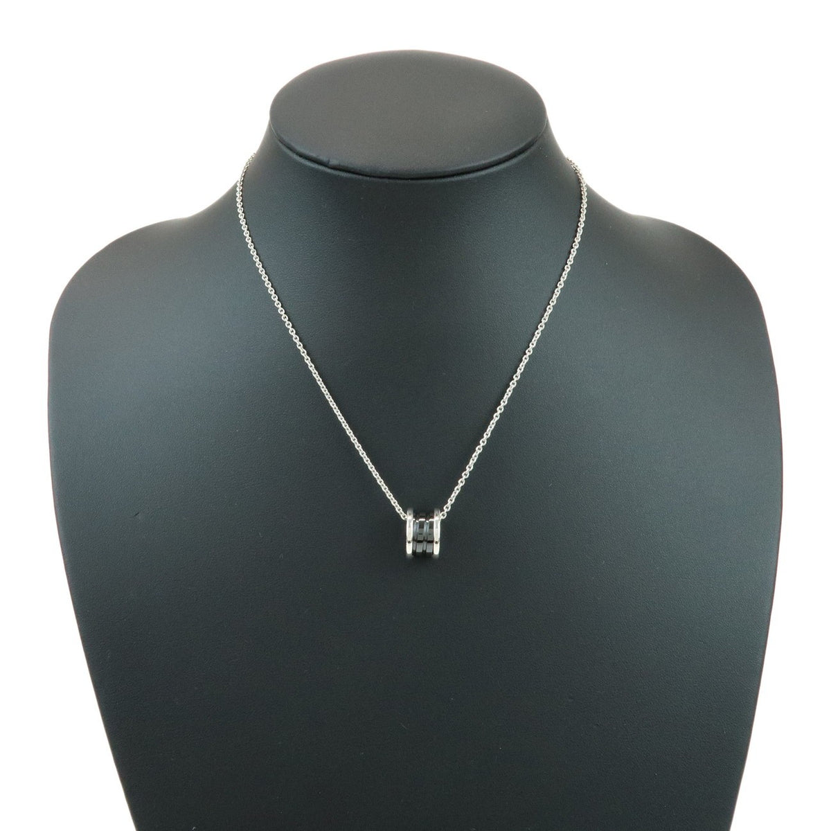 Bvlgari B.Zero1 Save The Children Pendant Sterling Silver With Ceramic Silver Silver Necklace Jewelry (Pre-Owned)